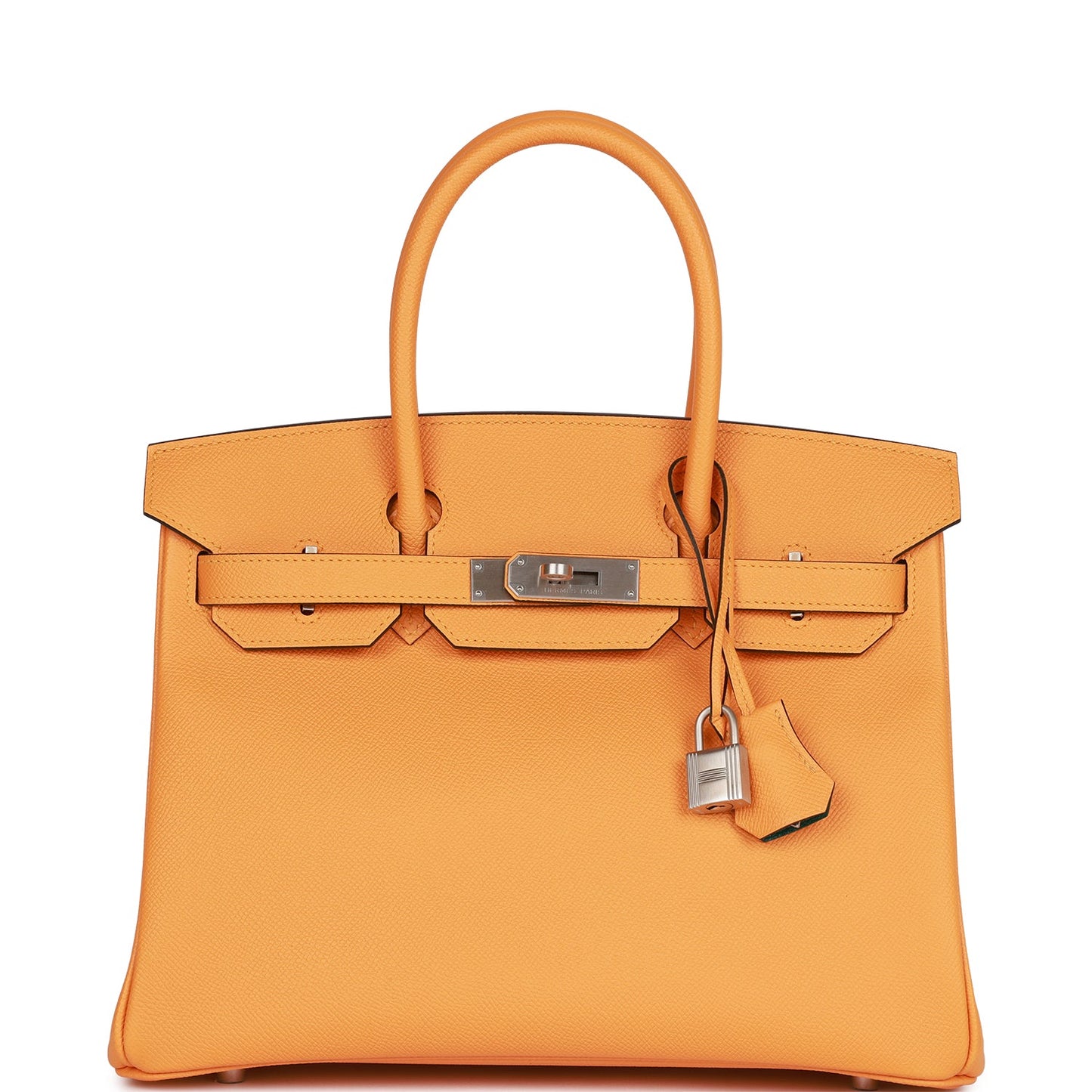 Luxury Hermes Special Order (HSS) Birkin 30 Jaune D'Or and Malachite Epsom Brushed Palladium Hardware