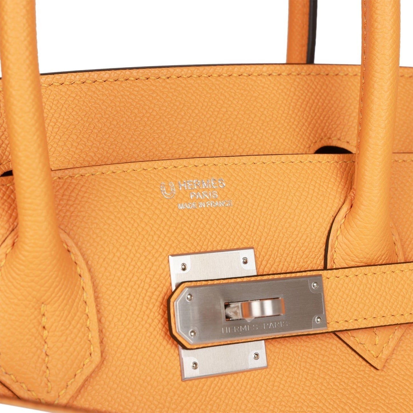 Luxury Hermes Special Order (HSS) Birkin 30 Jaune D'Or and Malachite Epsom Brushed Palladium Hardware