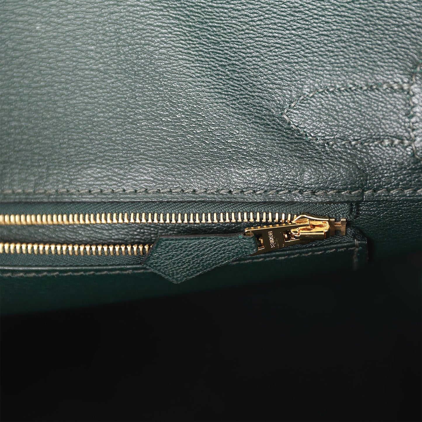 Luxury Hermes Birkin 30 Vert Fonce Matte Porosus Crocodile Gold Hardware