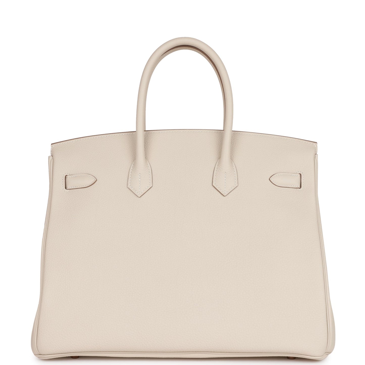 Luxury Hermes Birkin 35 Craie Togo Rose Gold Hardware
