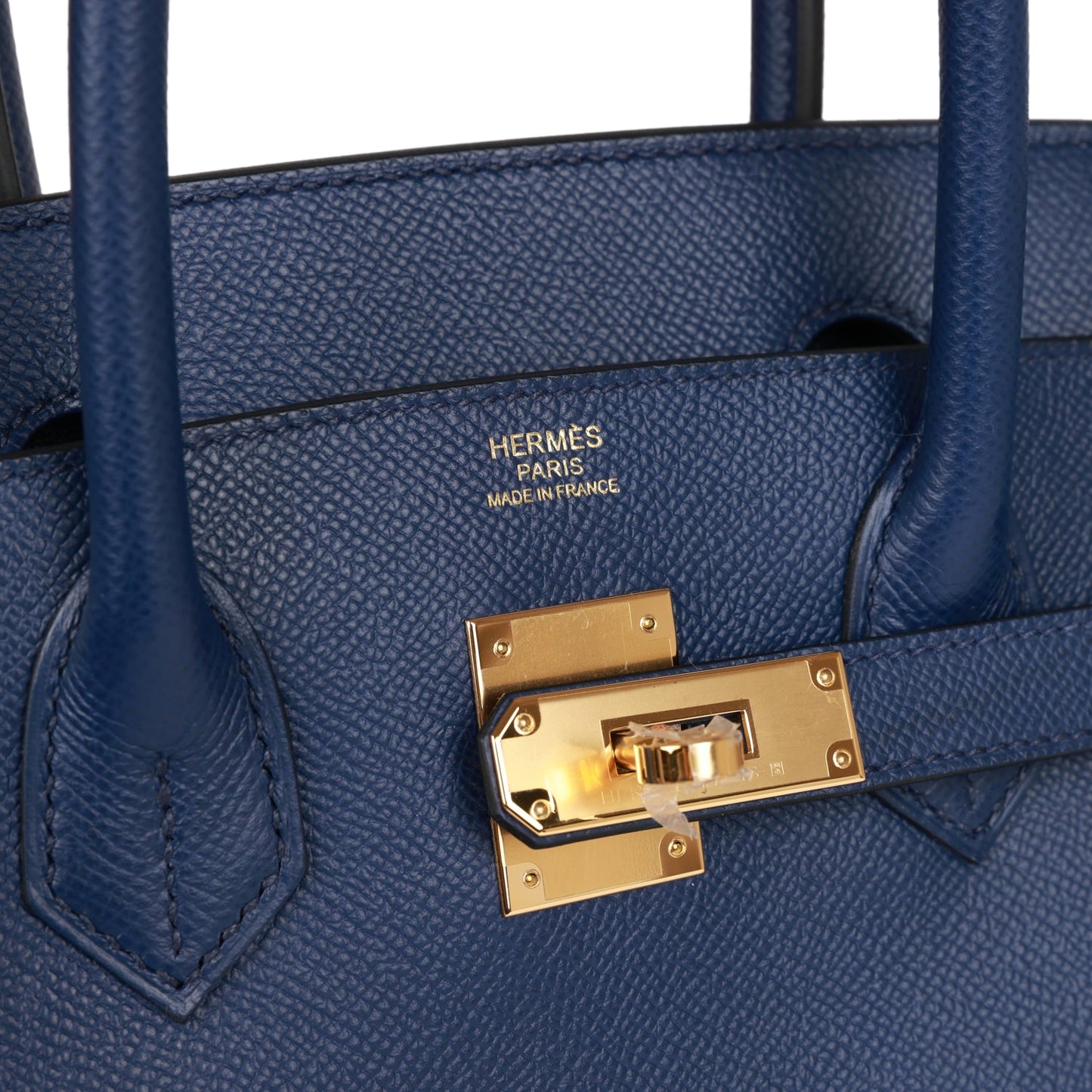 Luxury Hermes Birkin 30 Bleu Saphir Epsom Gold Hardware