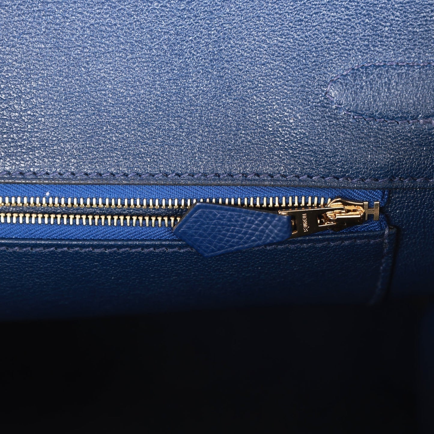 Luxury Hermes Birkin 30 Bleu Saphir Epsom Gold Hardware