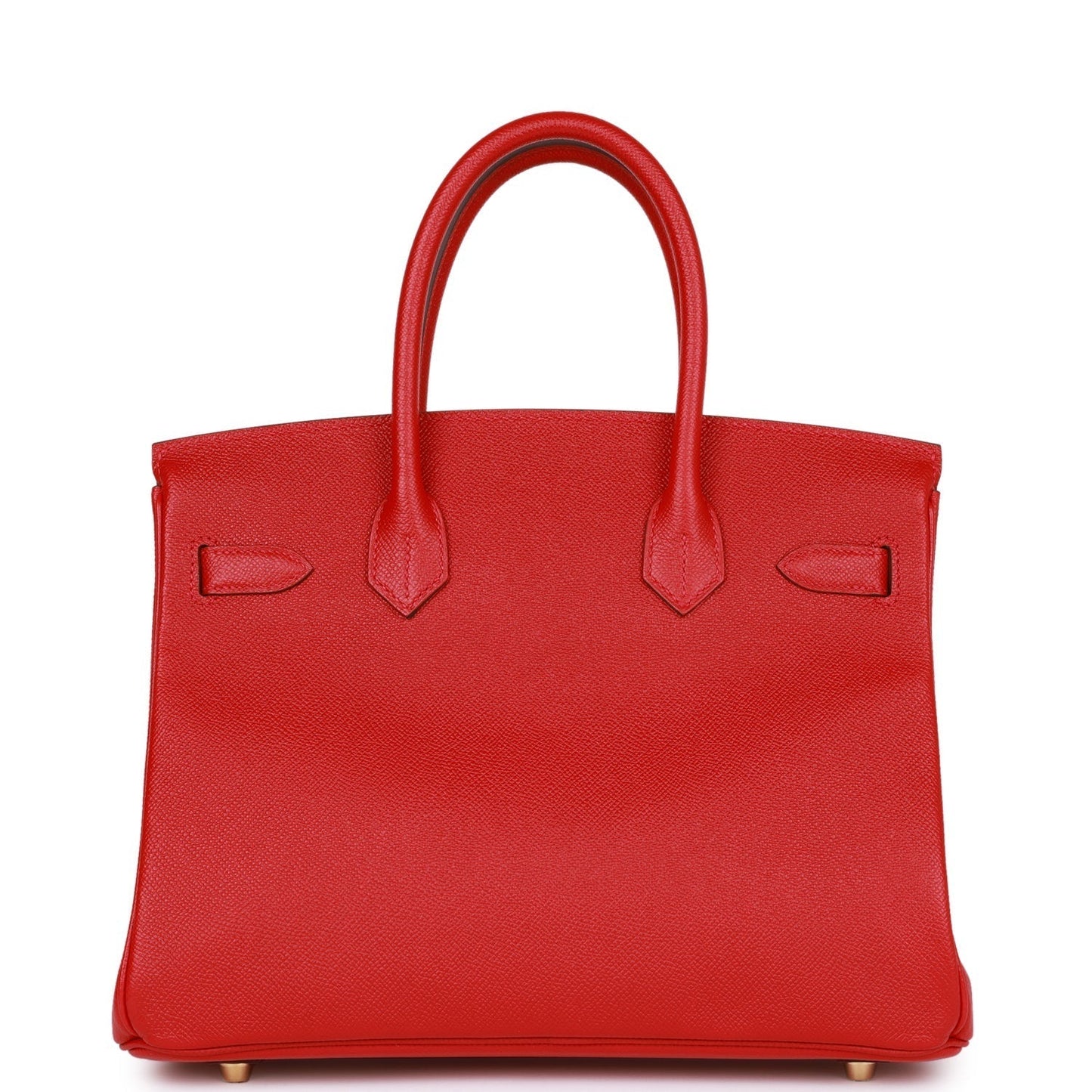 Luxury Hermes Birkin 30 Rouge Casaque Epsom Gold Hardware