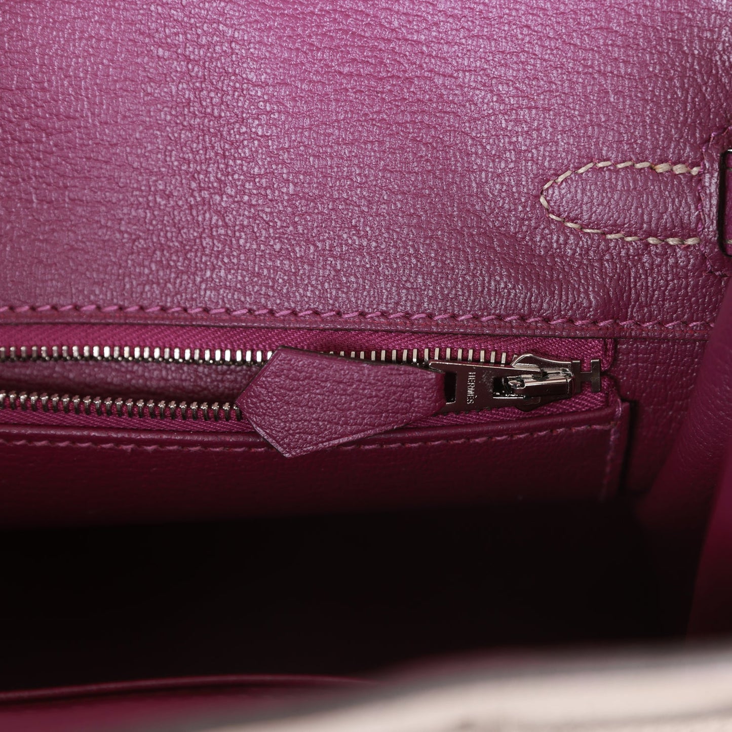 Luxury Hermes Special Order (HSS) Birkin 25 Gris Asphalte and Anenome Togo Brushed Palladium Hardware