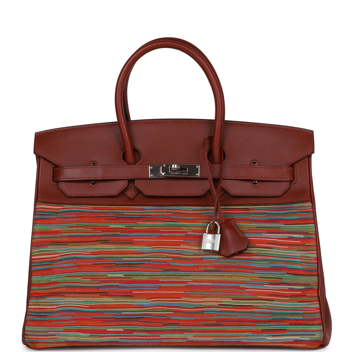 Top Quality Luxury Hermes Birkin 35 Vibrato Rouge H Boxcalf Palladium Hardware