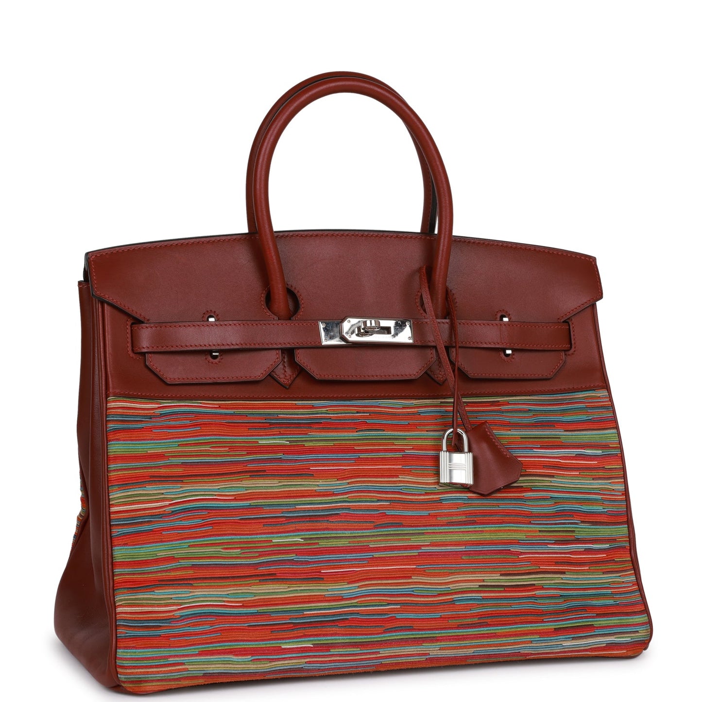 Top Quality Luxury Hermes Birkin 35 Vibrato Rouge H Boxcalf Palladium Hardware