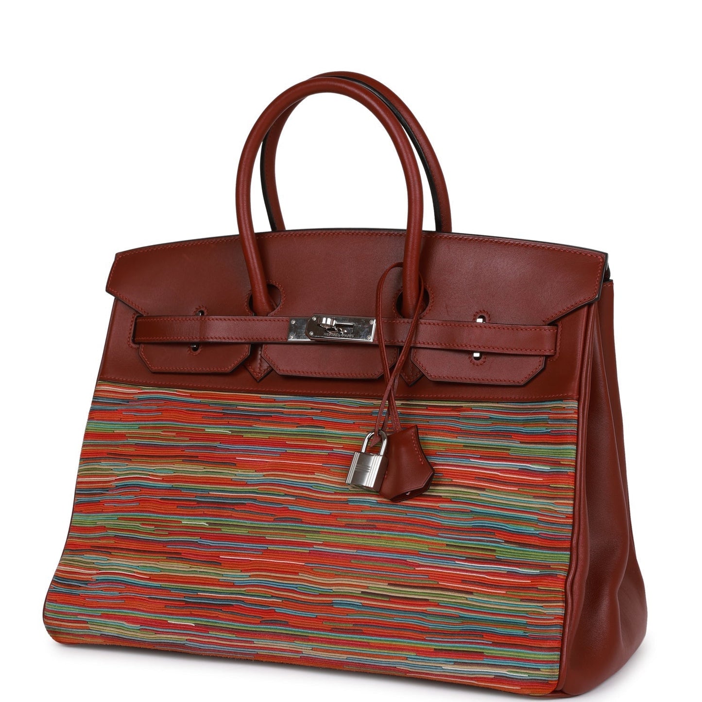 Top Quality Luxury Hermes Birkin 35 Vibrato Rouge H Boxcalf Palladium Hardware