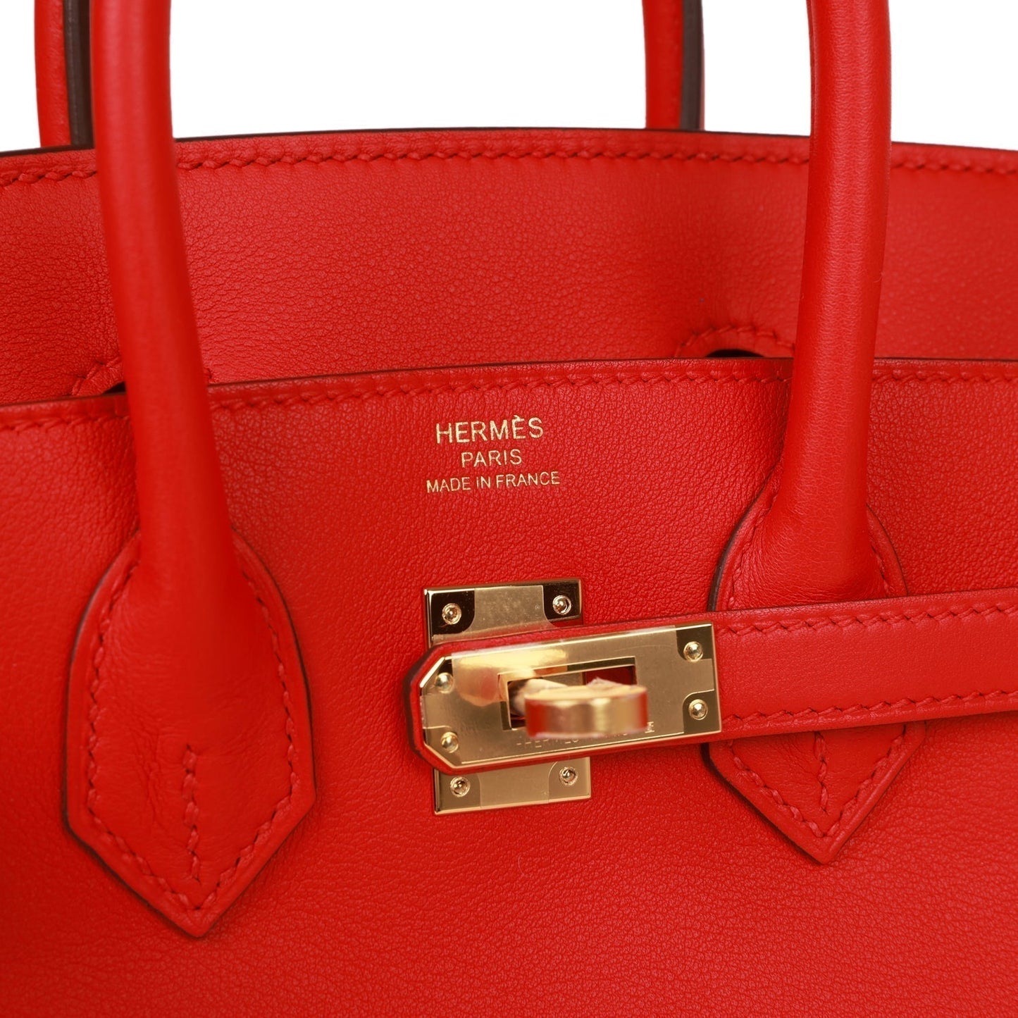 Luxury Hermes Birkin 25 Rouge De Coeur Swift Gold Hardware