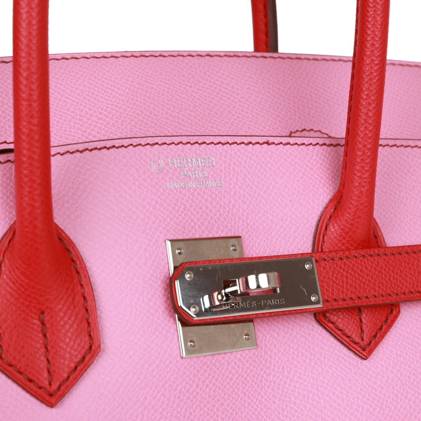 Top Quality Luxury Hermes Special Order (HSS) Birkin 35 Bubblegum and Bougainvillea Epsom Palladium Hardware