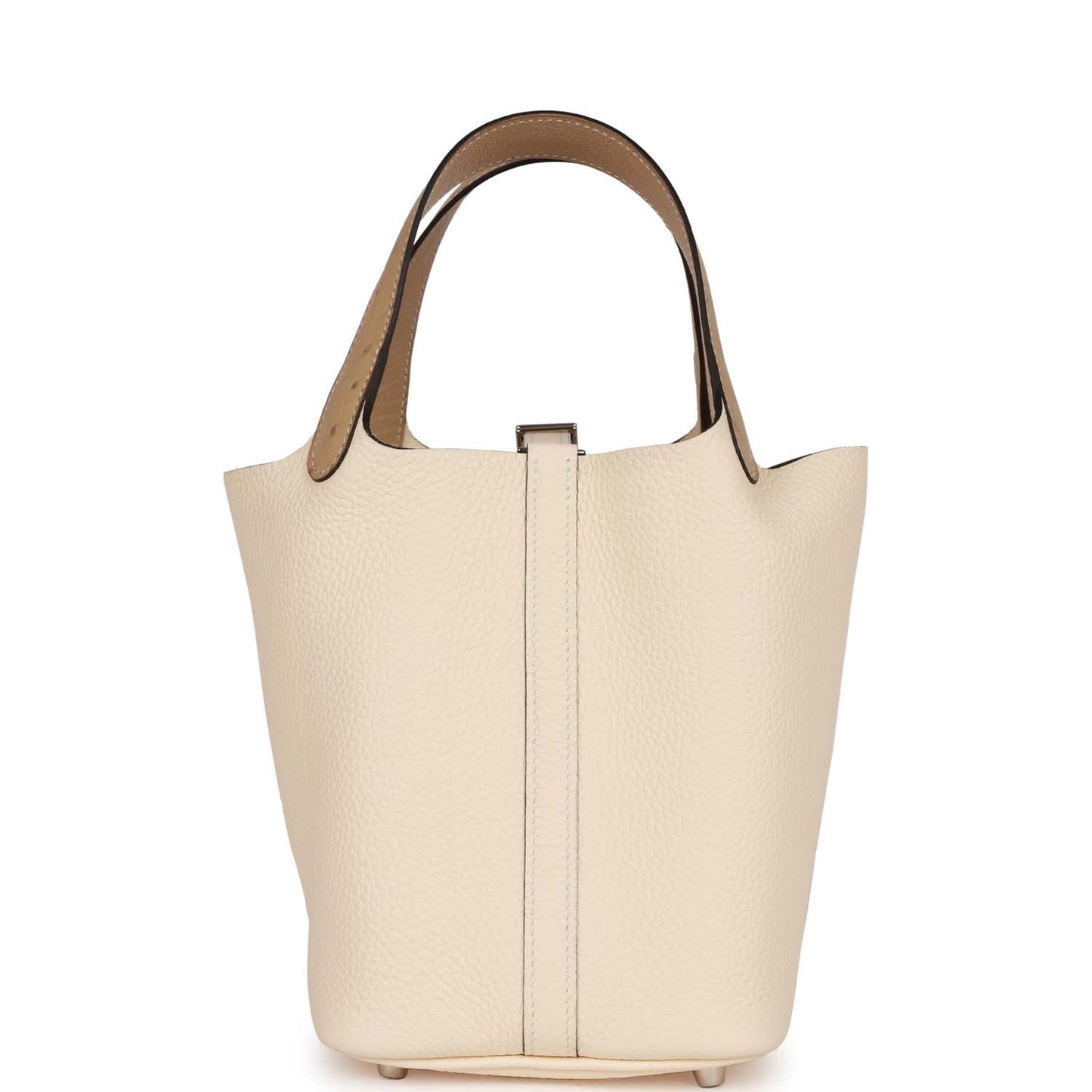 Luxury Hermes Picotin Lock 18 Trench Ostrich and Nata Clemence Touch Palladium Hardware