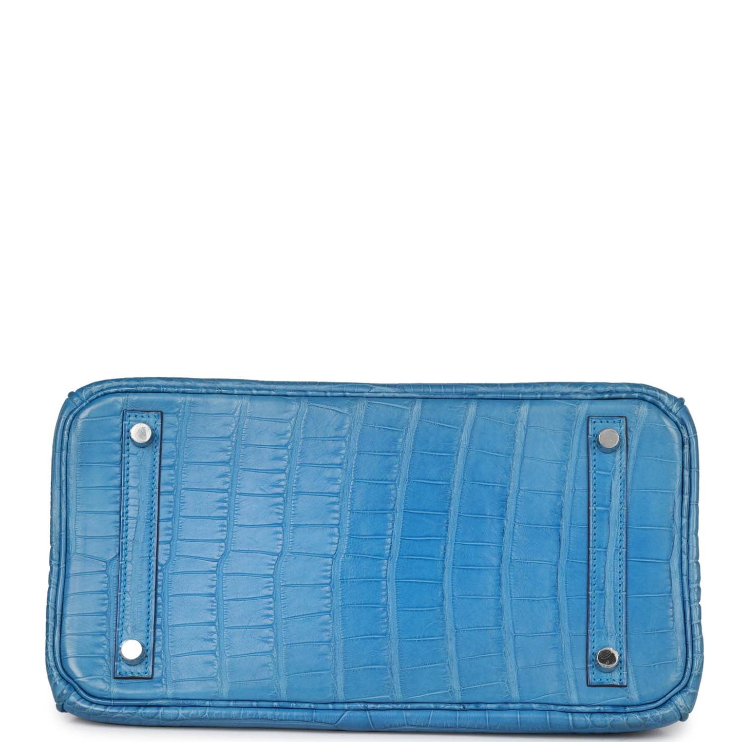 Top Quality Luxury Hermes Birkin 30 Bleu Mykonos Matte Alligator Palladium Hardware