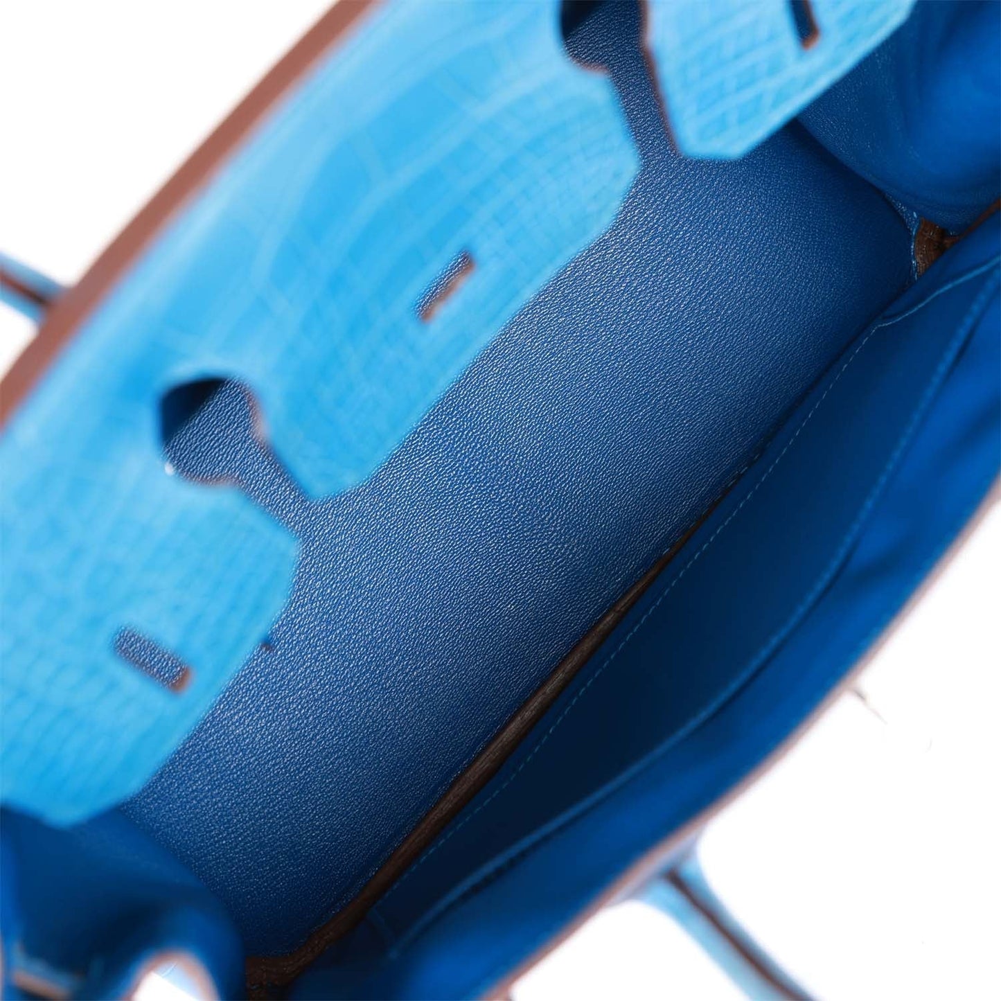 Top Quality Luxury Hermes Birkin 30 Bleu Mykonos Matte Alligator Palladium Hardware