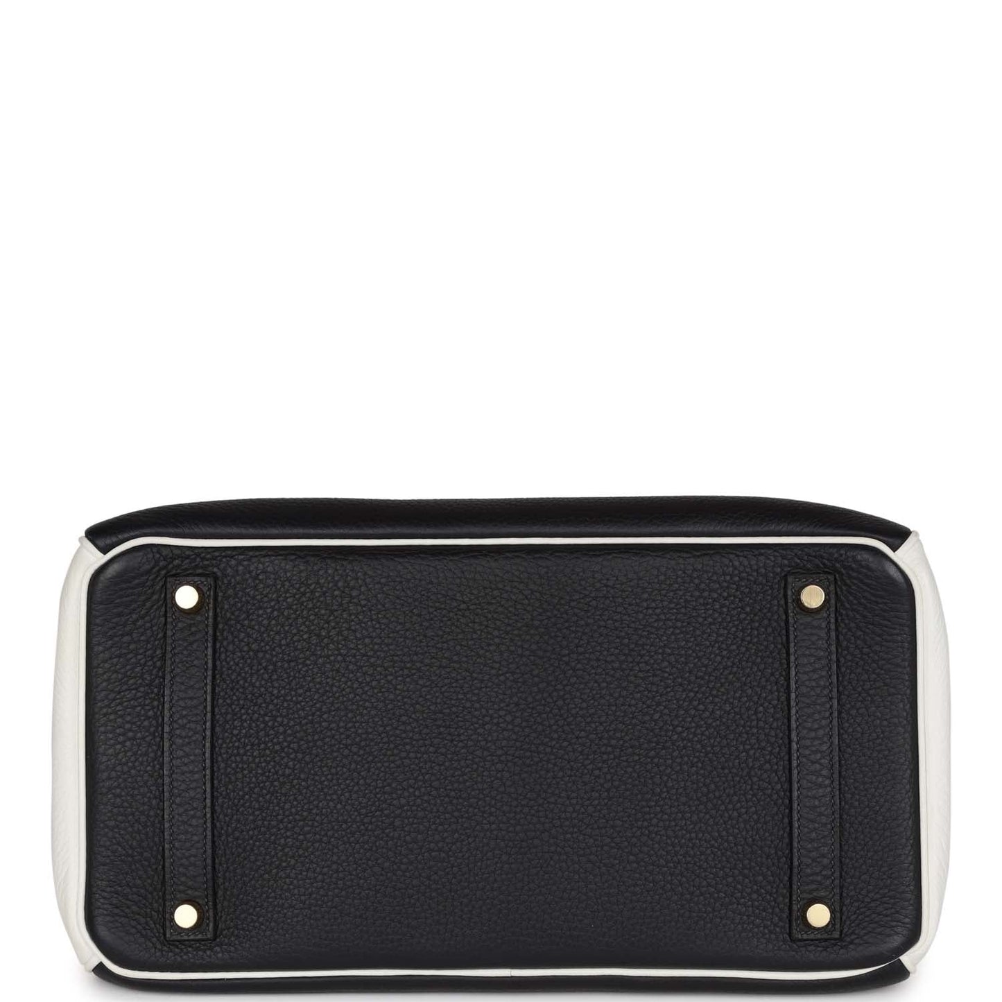 Top Quality Luxury Hermes Special Order (HSS) Birkin 35 Black and White Clemence Gold Hardware