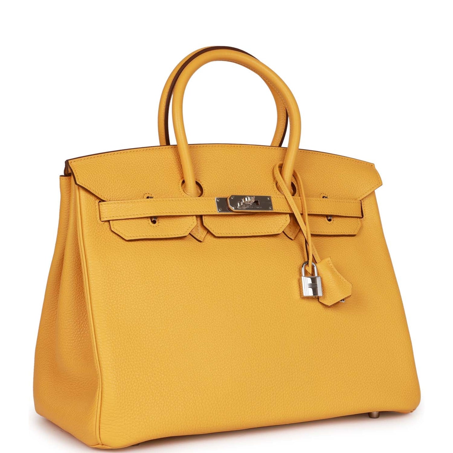 Luxury Hermes Birkin 35 Soleil Togo Palladium Hardware