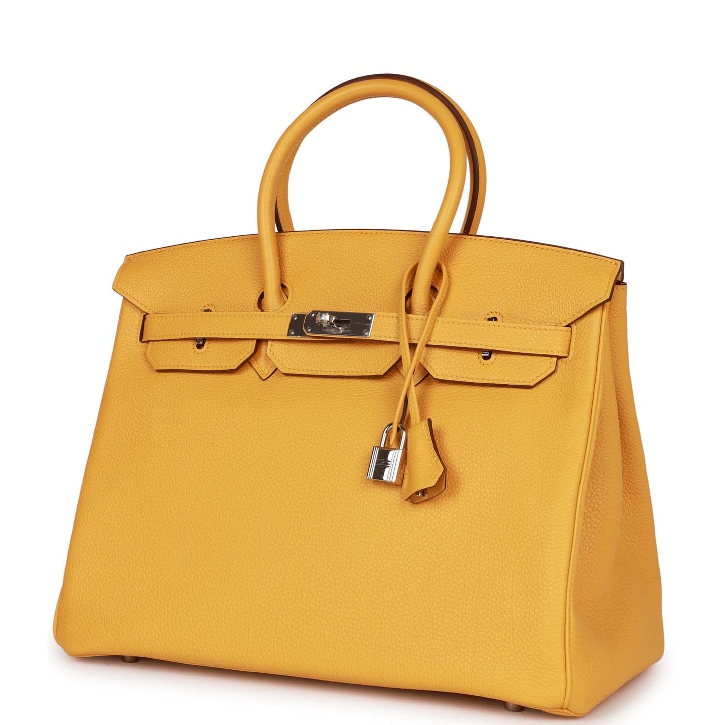 Luxury Hermes Birkin 35 Soleil Togo Palladium Hardware