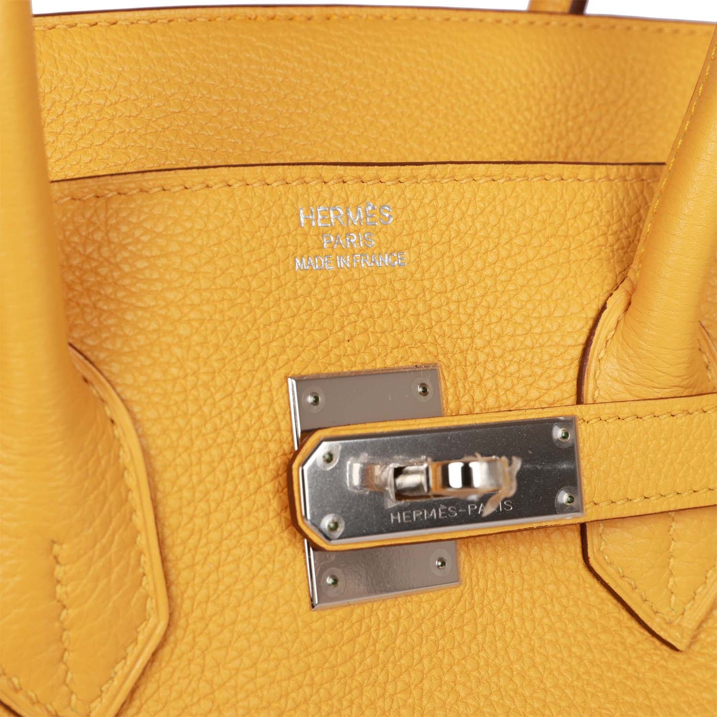 Luxury Hermes Birkin 35 Soleil Togo Palladium Hardware