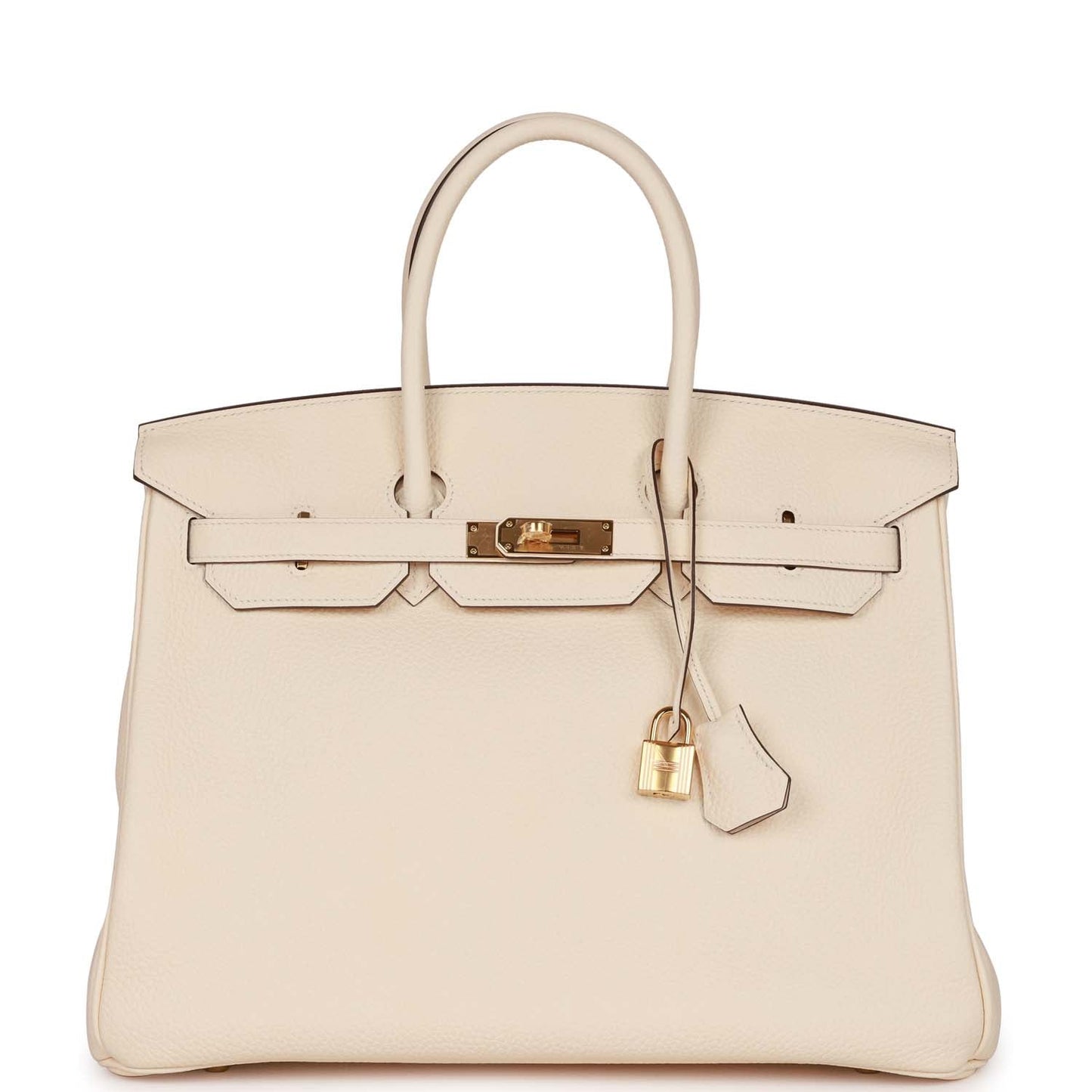 Luxury Hermes Birkin 35 Nata Clemence Gold Hardware