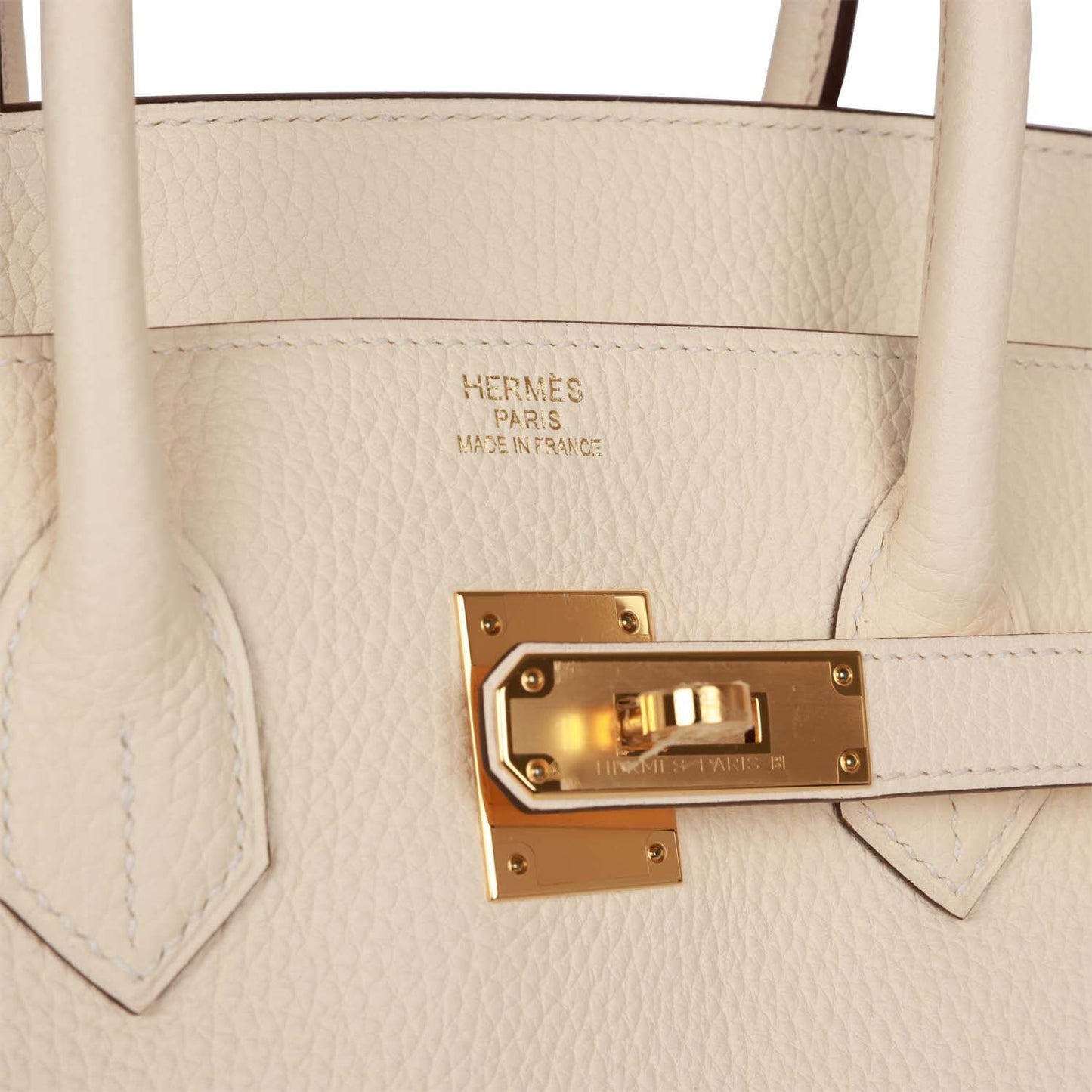 Luxury Hermes Birkin 35 Nata Clemence Gold Hardware