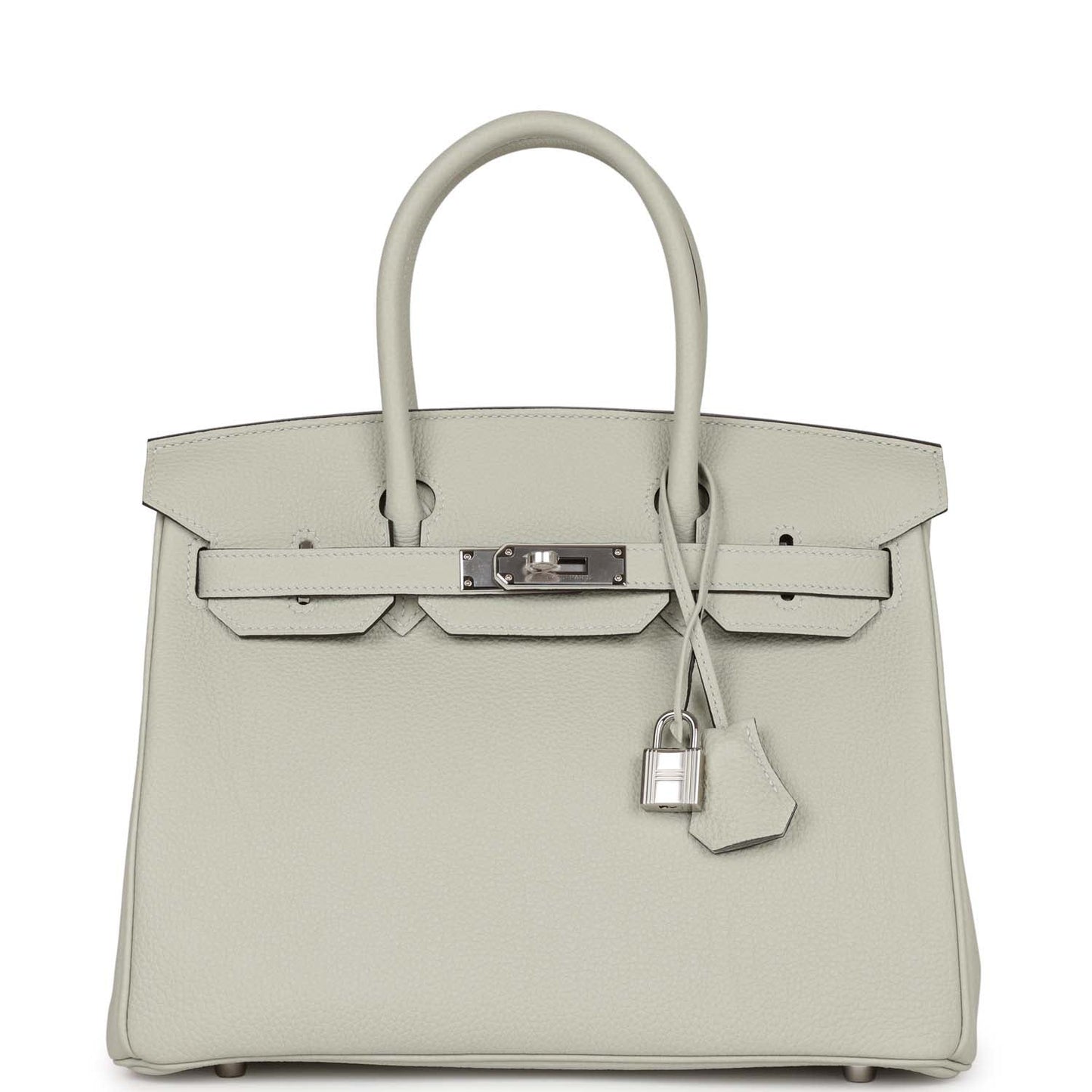 Luxury Hermes Birkin 30 Gris Neve Togo Palladium Hardware