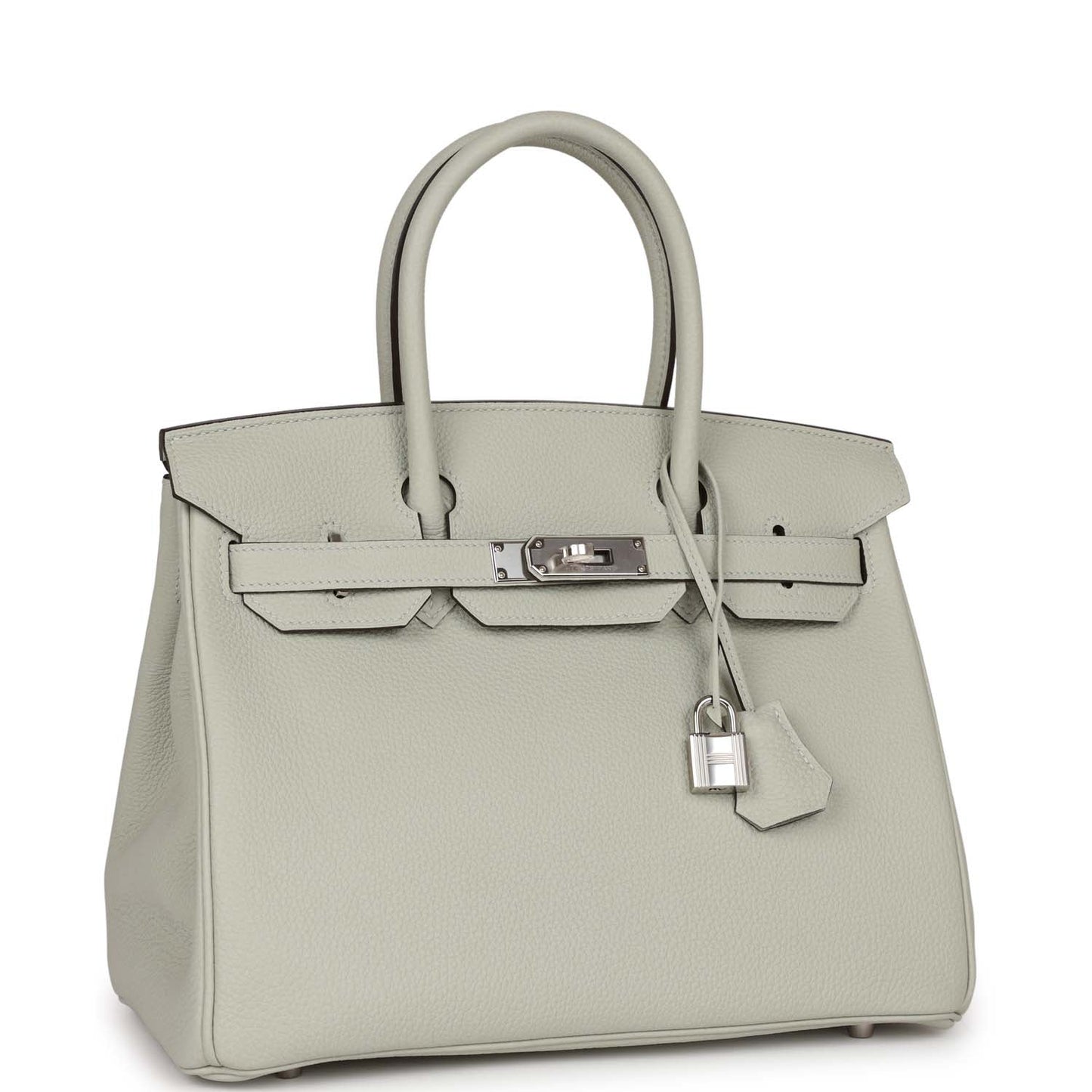 Luxury Hermes Birkin 30 Gris Neve Togo Palladium Hardware