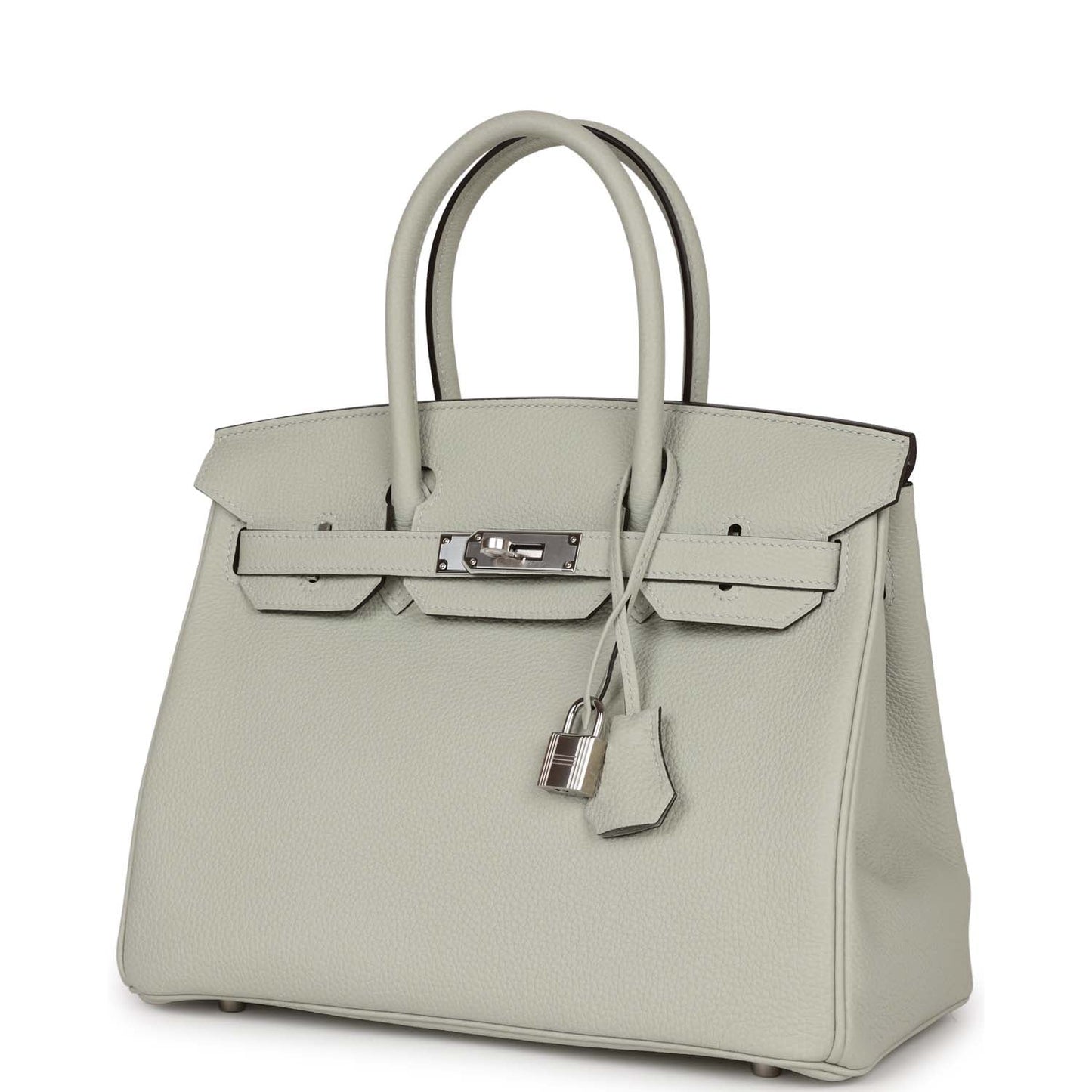 Luxury Hermes Birkin 30 Gris Neve Togo Palladium Hardware
