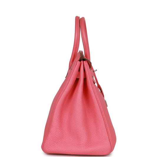 Top Quality Luxury Hermes Birkin 35 Rose Lipstick Togo Palladium Hardware