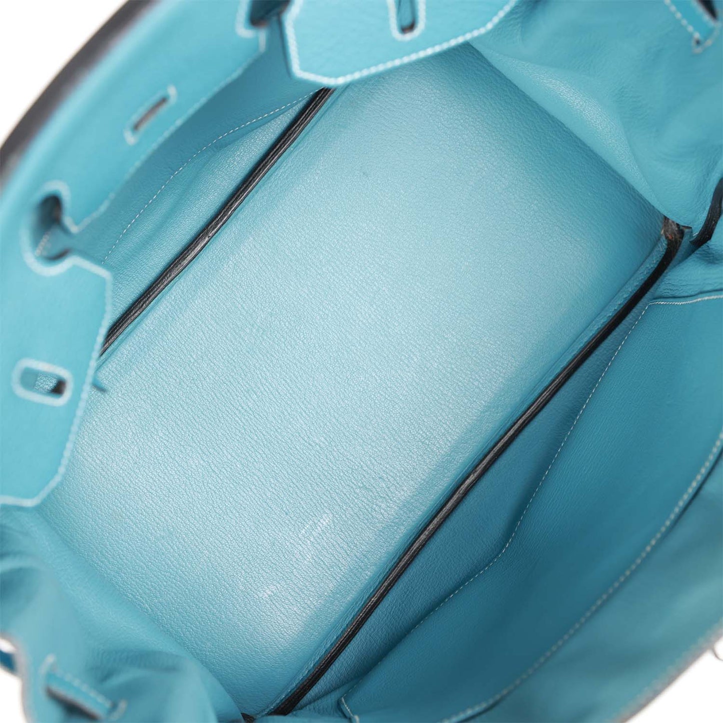 Top Quality Luxury Hermes Birkin 35 Bleu Jean Togo Palladium Hardware