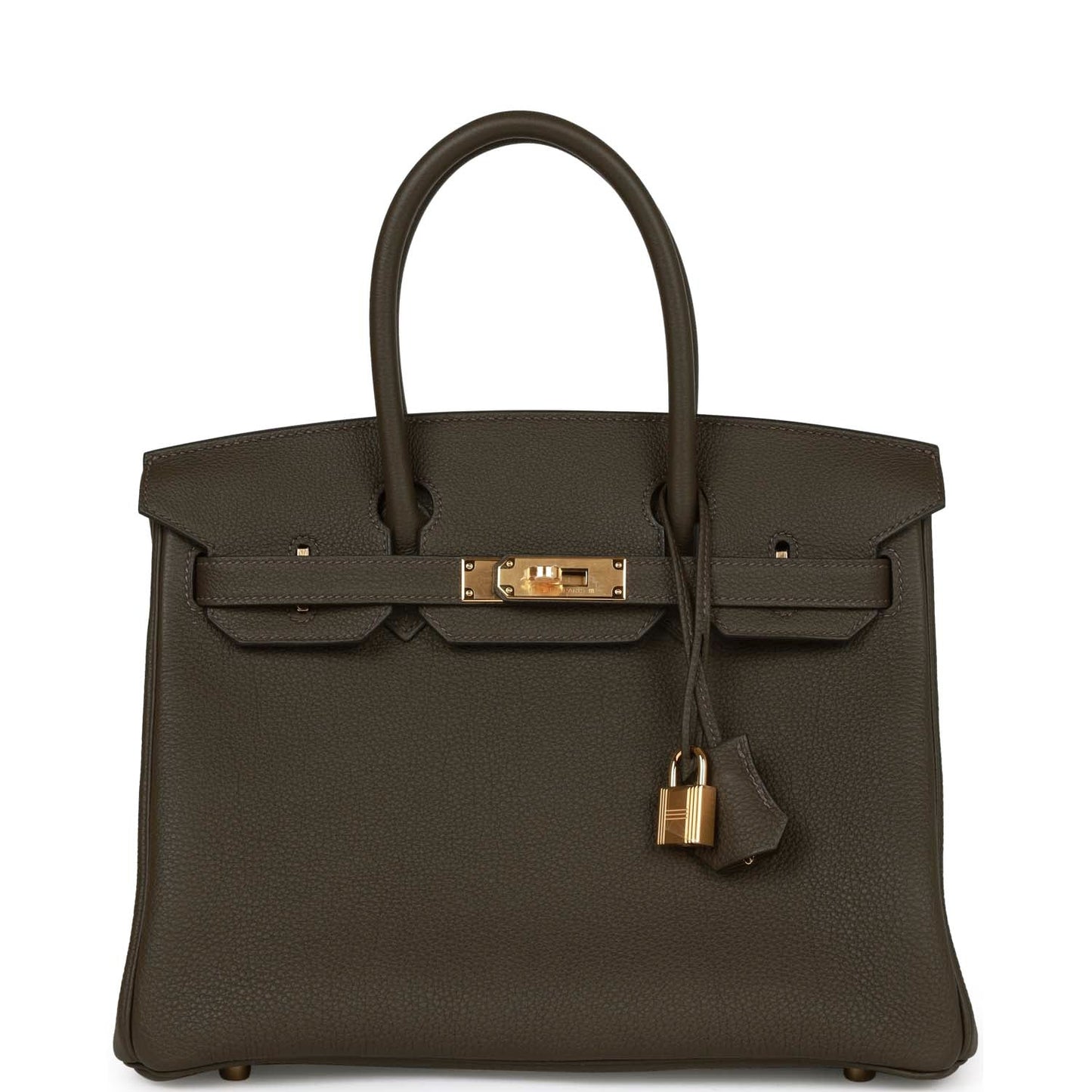Luxury Hermes Birkin 30 Eucalyptus Togo Gold Hardware