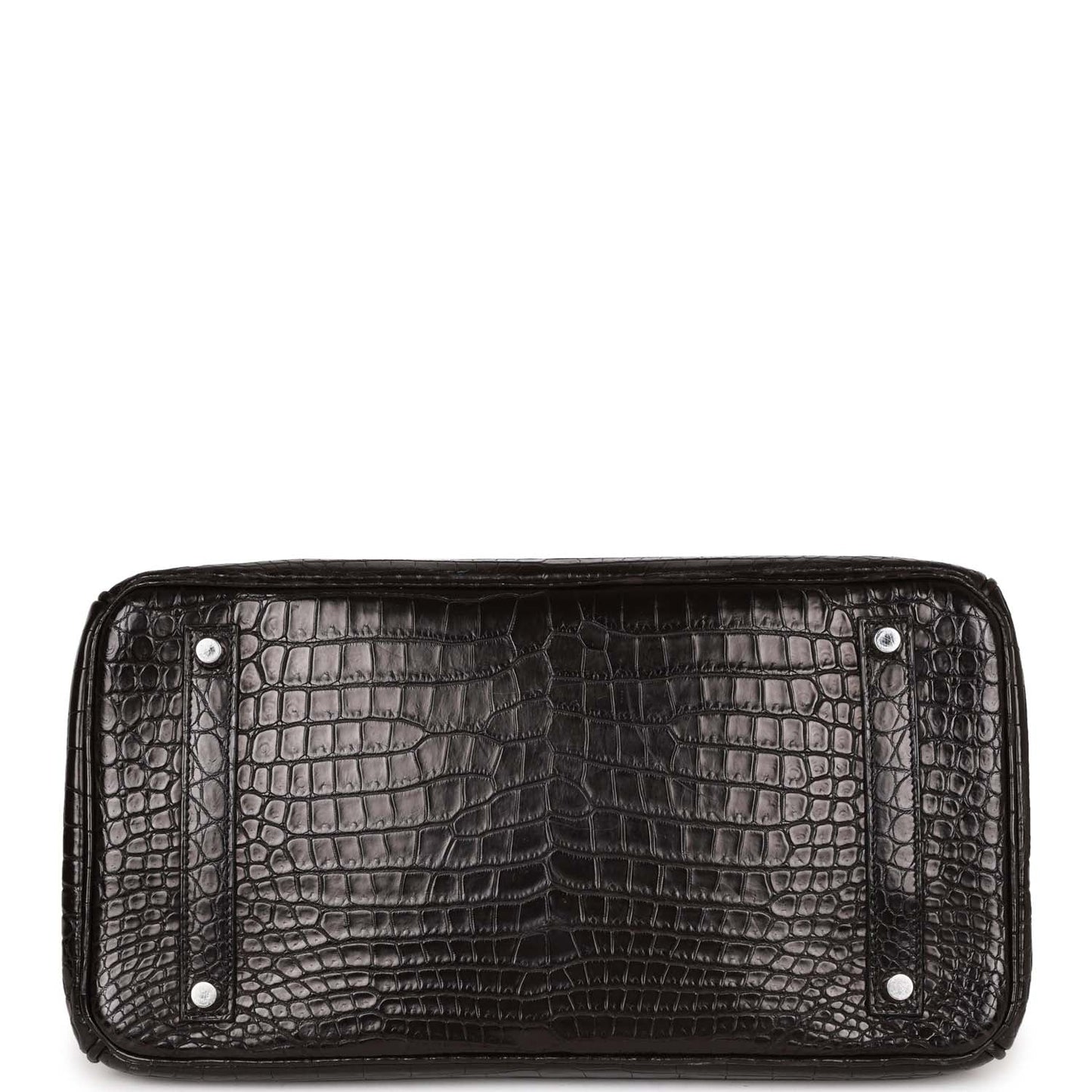 Top Quality Luxury Hermes Birkin 35 Black Matte Crocodile Porosus Palladium Hardware