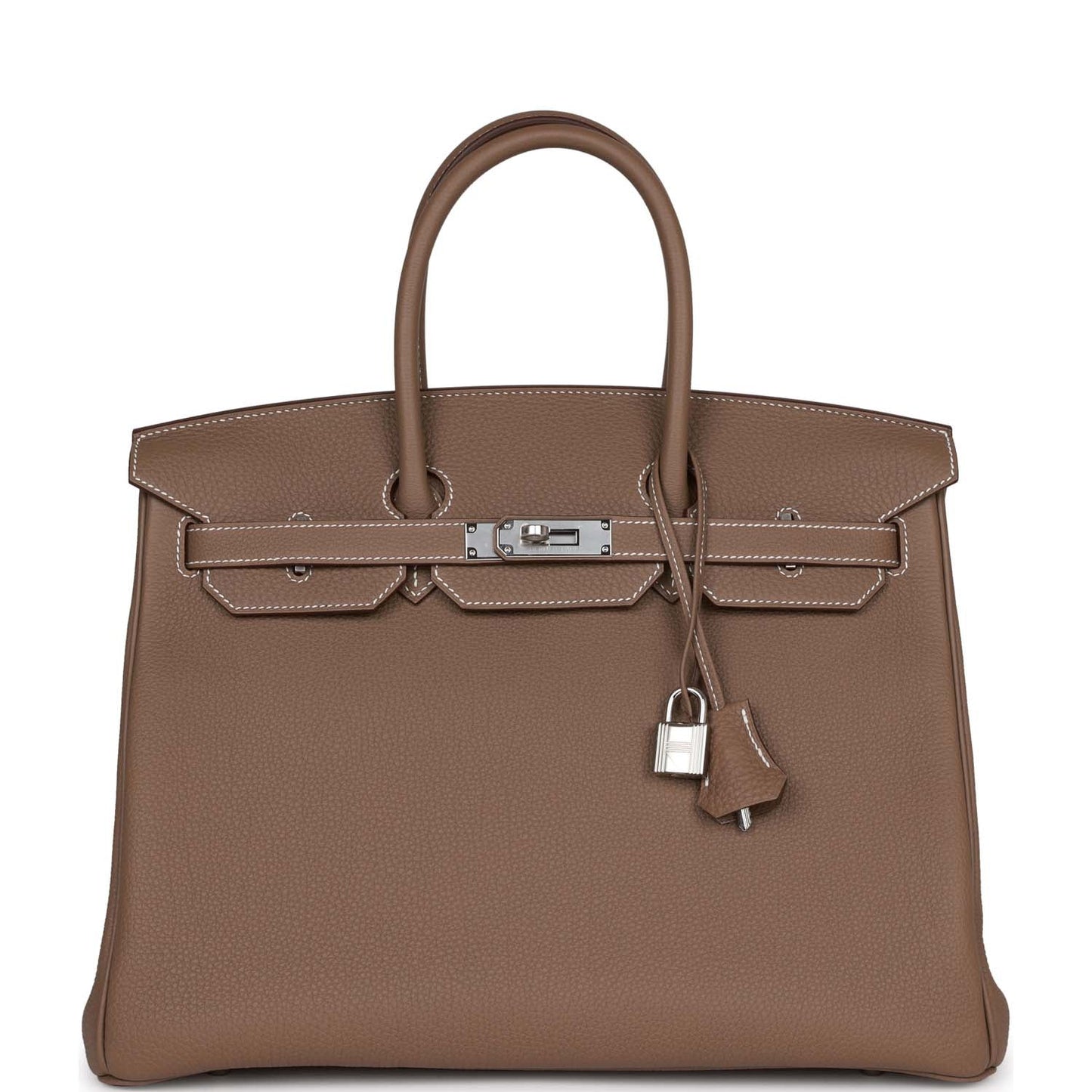 Luxury Hermes Birkin 35 Etoupe Togo Palladium Hardware