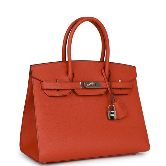 Luxury Hermes Birkin Sellier 30 Terre Battue Epsom Palladium Hardware