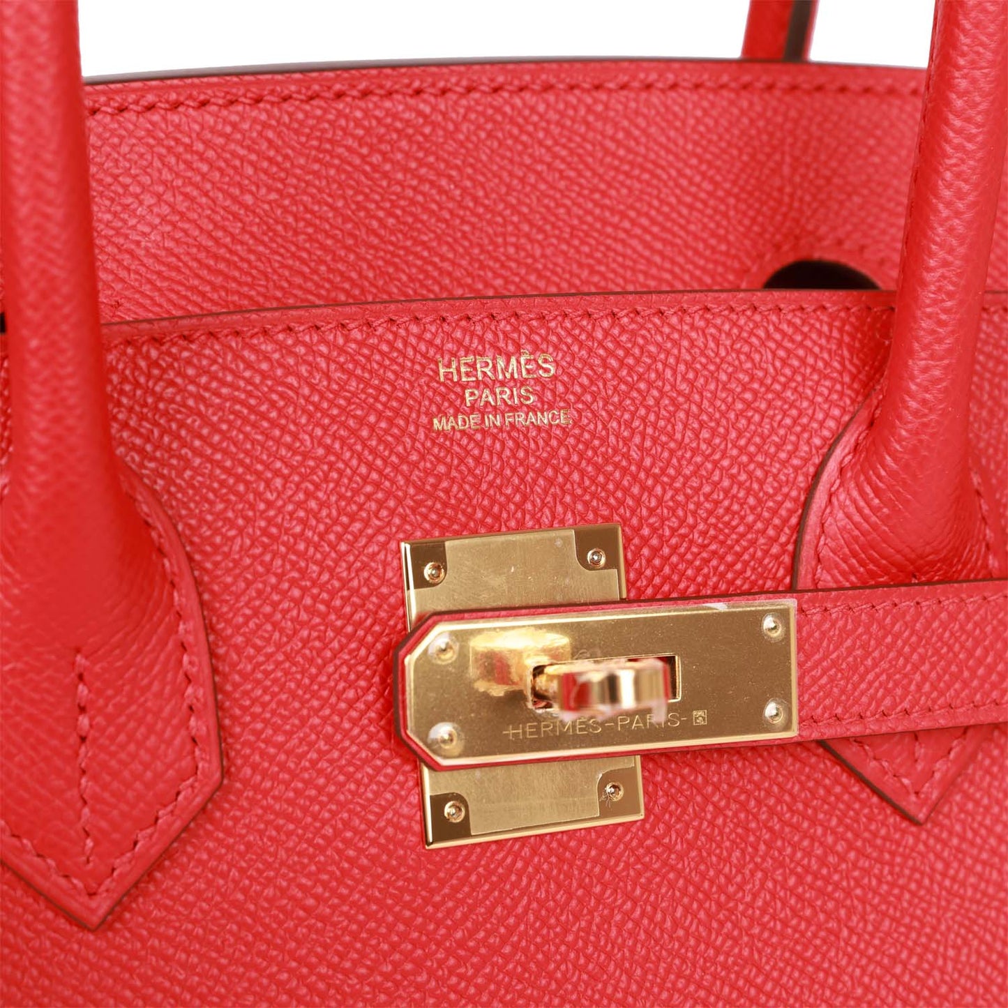 Luxury Hermes Birkin Sellier 30 Rouge Casaque Epsom Gold Hardware