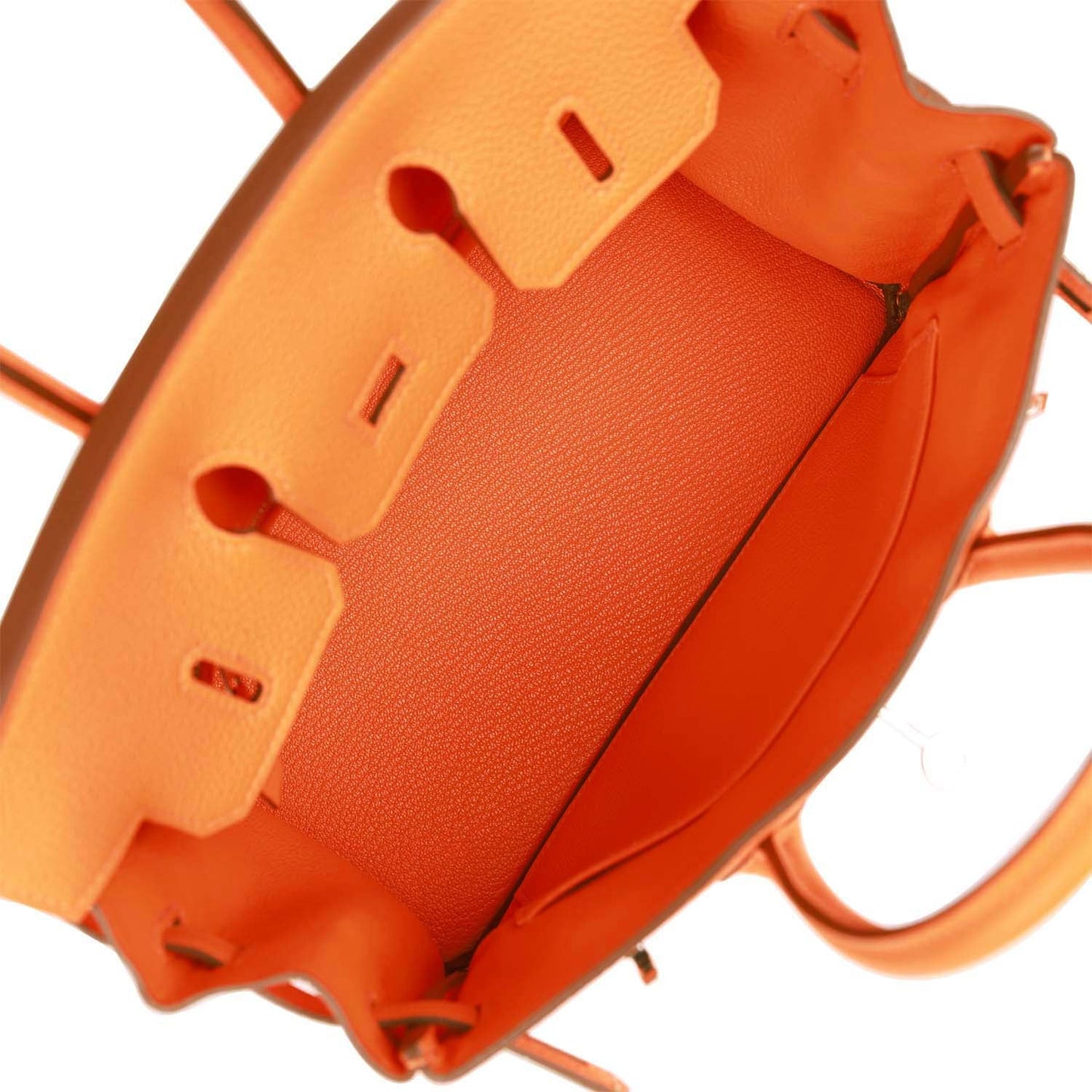 Luxury Hermes Birkin 25 Orange Minium Togo Palladium Hardware