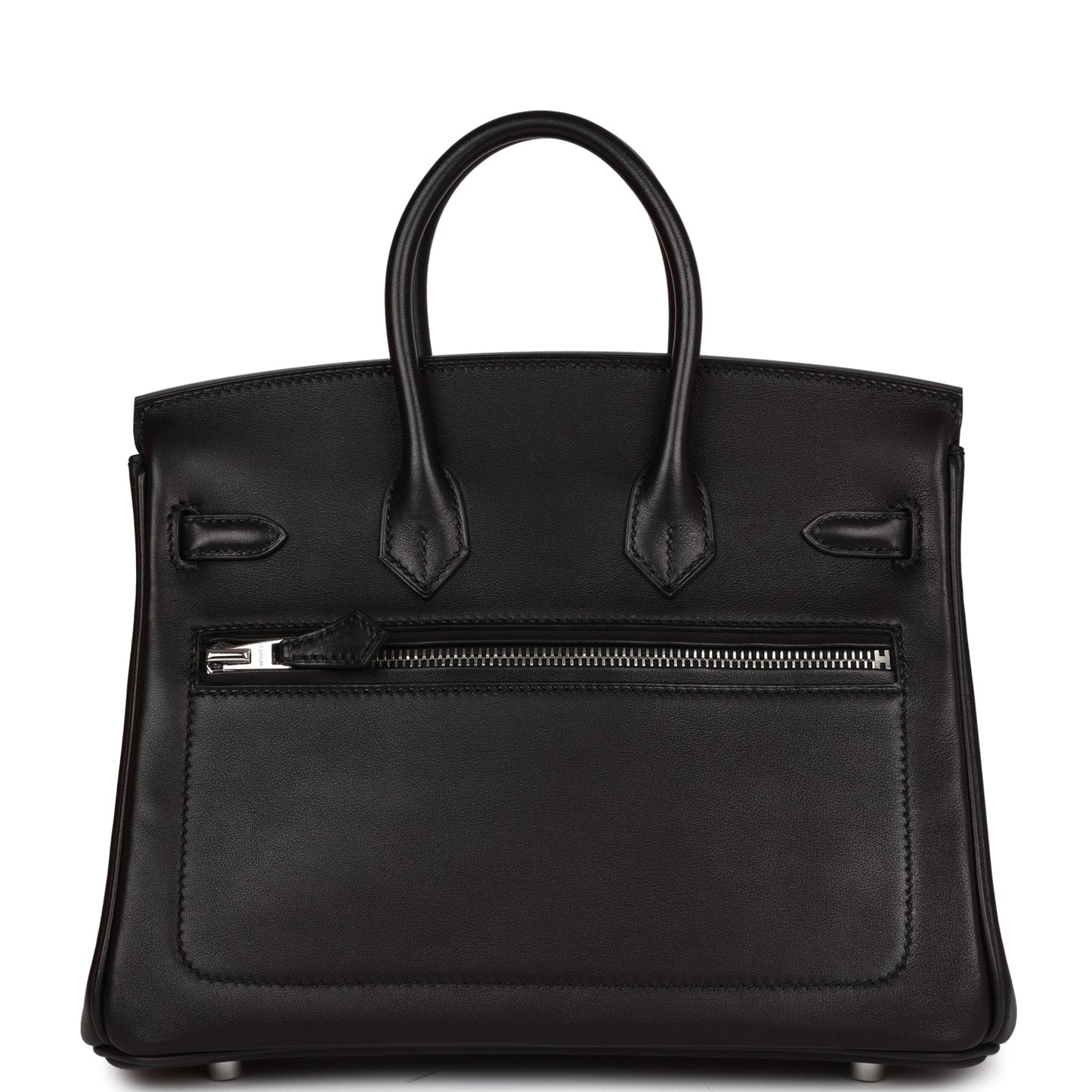 Luxury Hermes Limited Edition Birkin Rock 25 Black Volupto Palladium Hardware