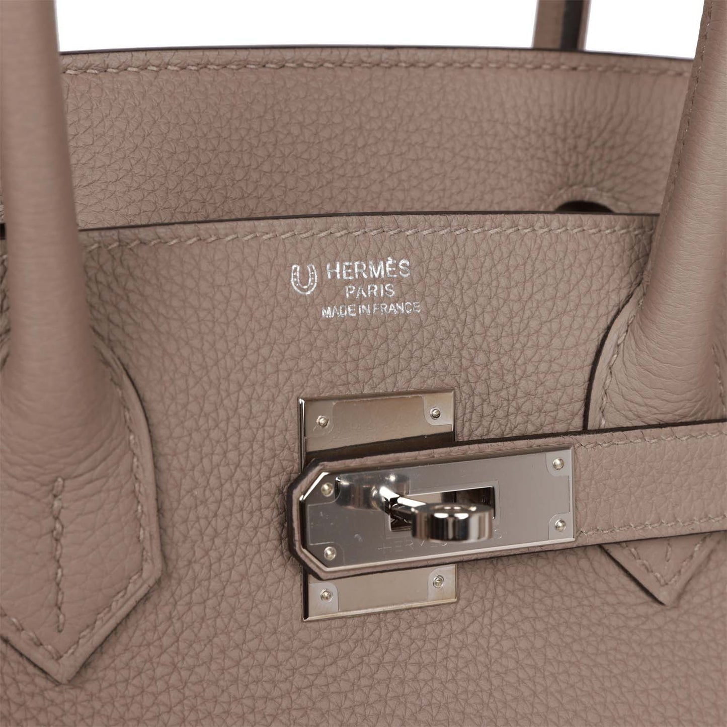 Top Quality Luxury Hermes Special Order (HSS) Birkin 30 Gris Tourterelle and Craie Togo Palladium Hardware