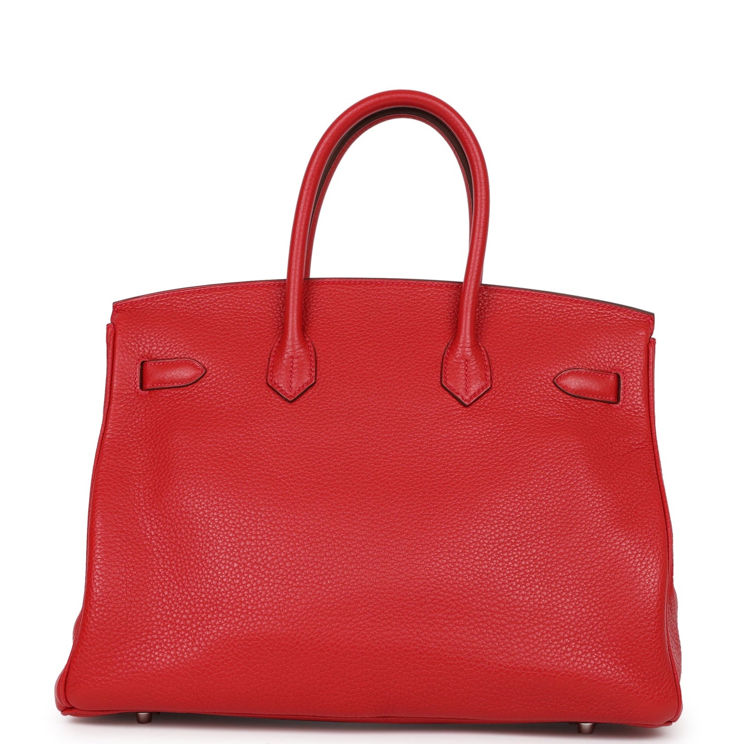 Top Quality Luxury Hermes Birkin 35 Rouge Casaque Clemence Palladium Hardware