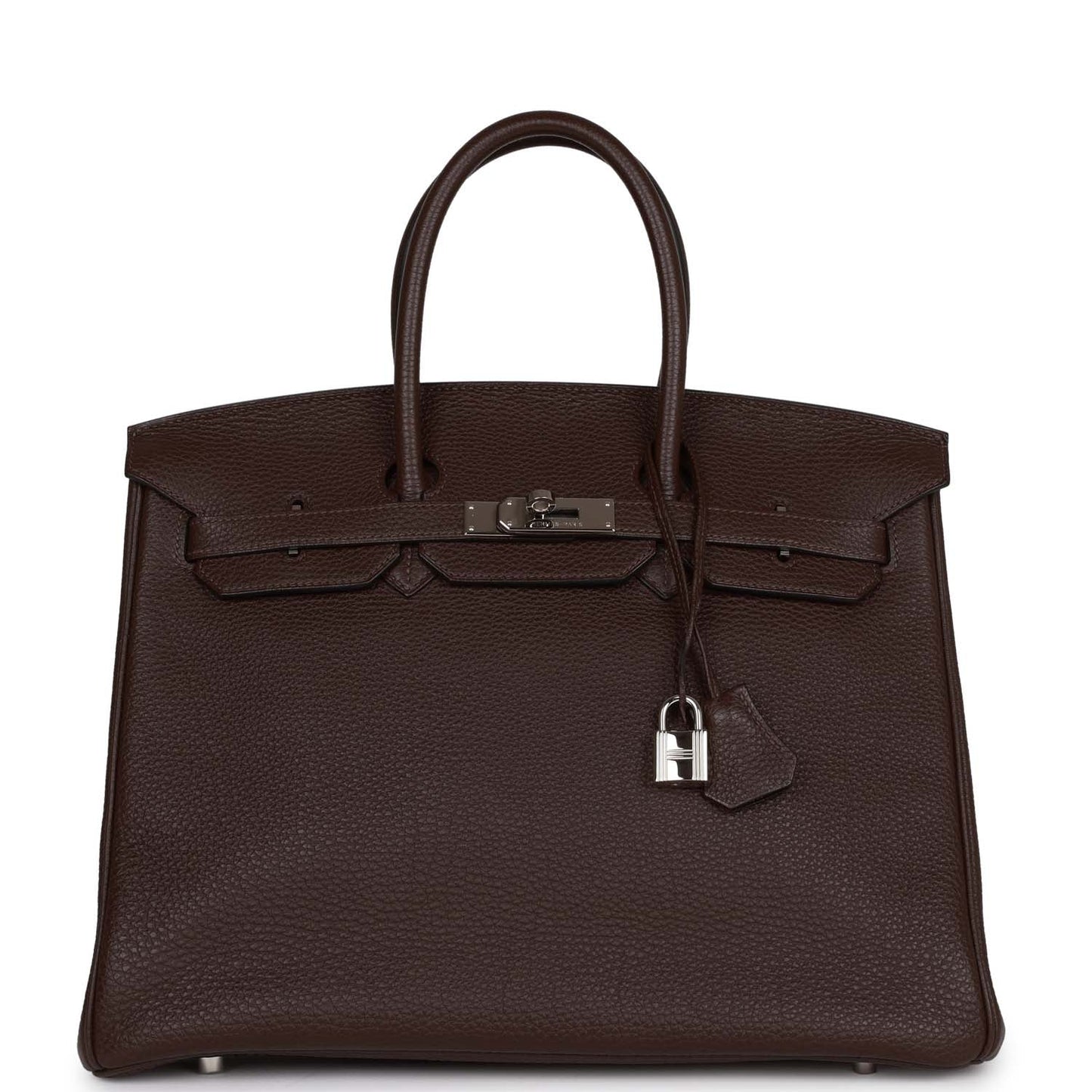 Top Quality Luxury Hermes Birkin 35 Chocolate Togo Palladium Hardware