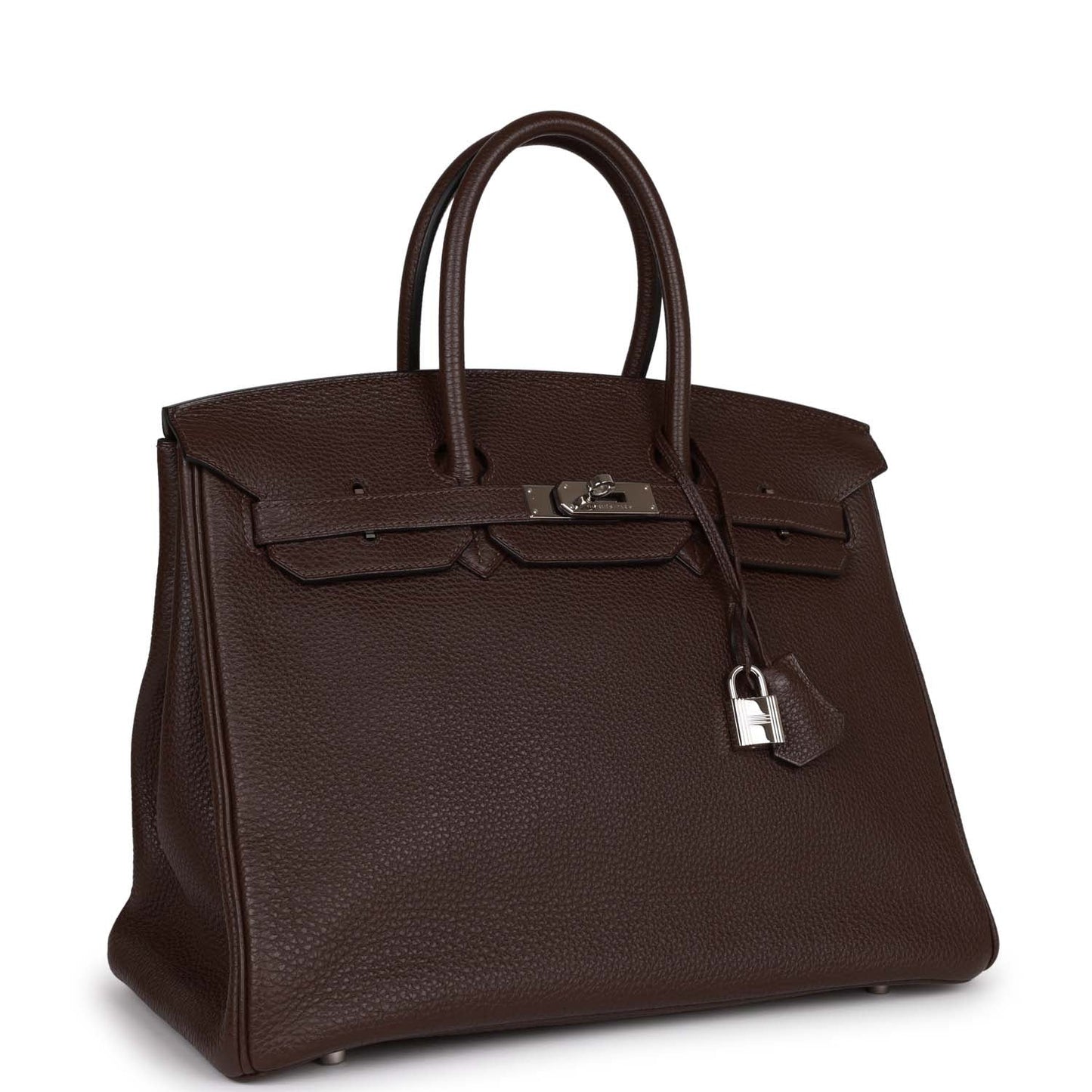 Top Quality Luxury Hermes Birkin 35 Chocolate Togo Palladium Hardware