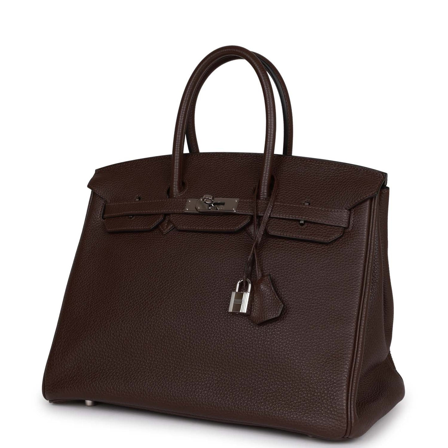 Top Quality Luxury Hermes Birkin 35 Chocolate Togo Palladium Hardware