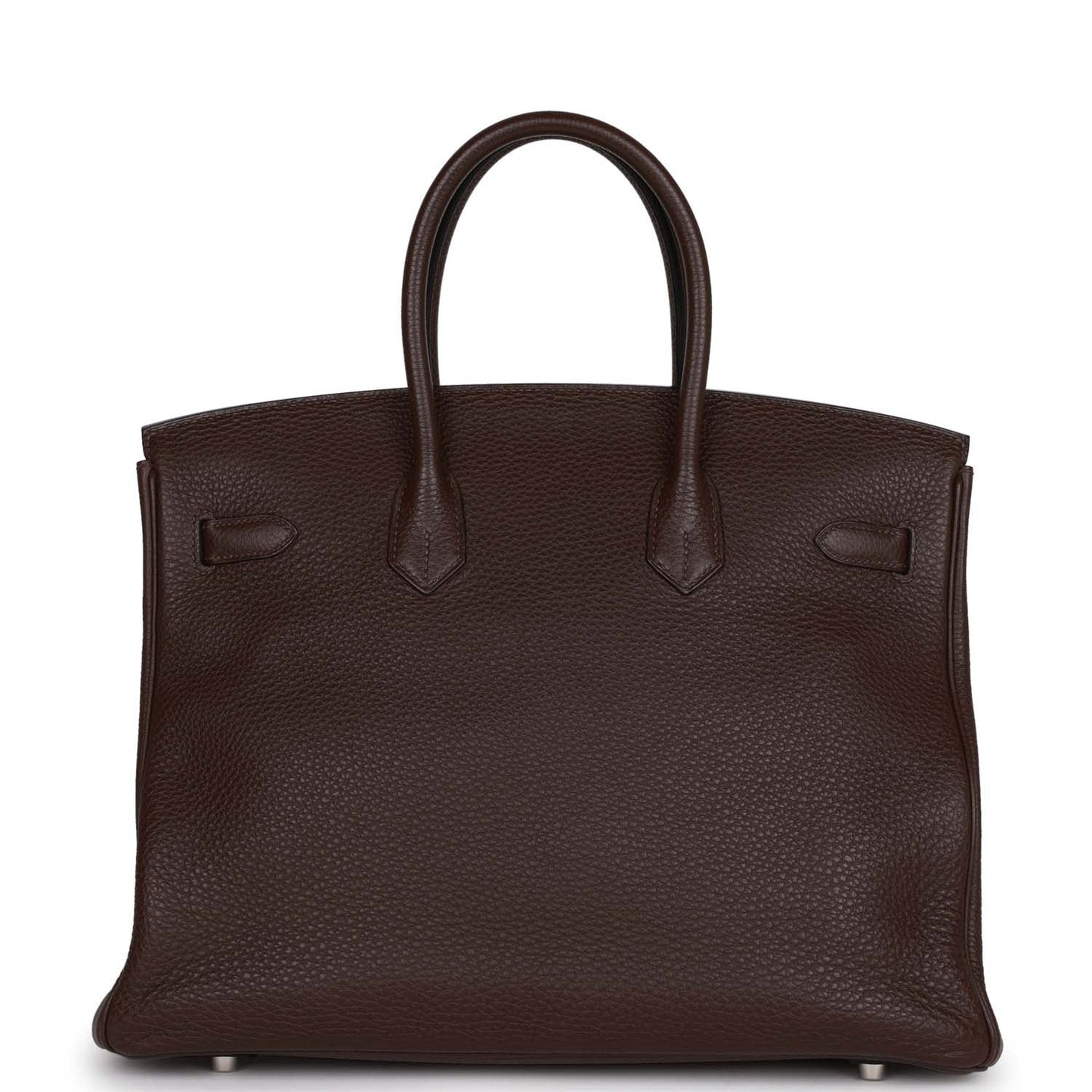 Top Quality Luxury Hermes Birkin 35 Chocolate Togo Palladium Hardware