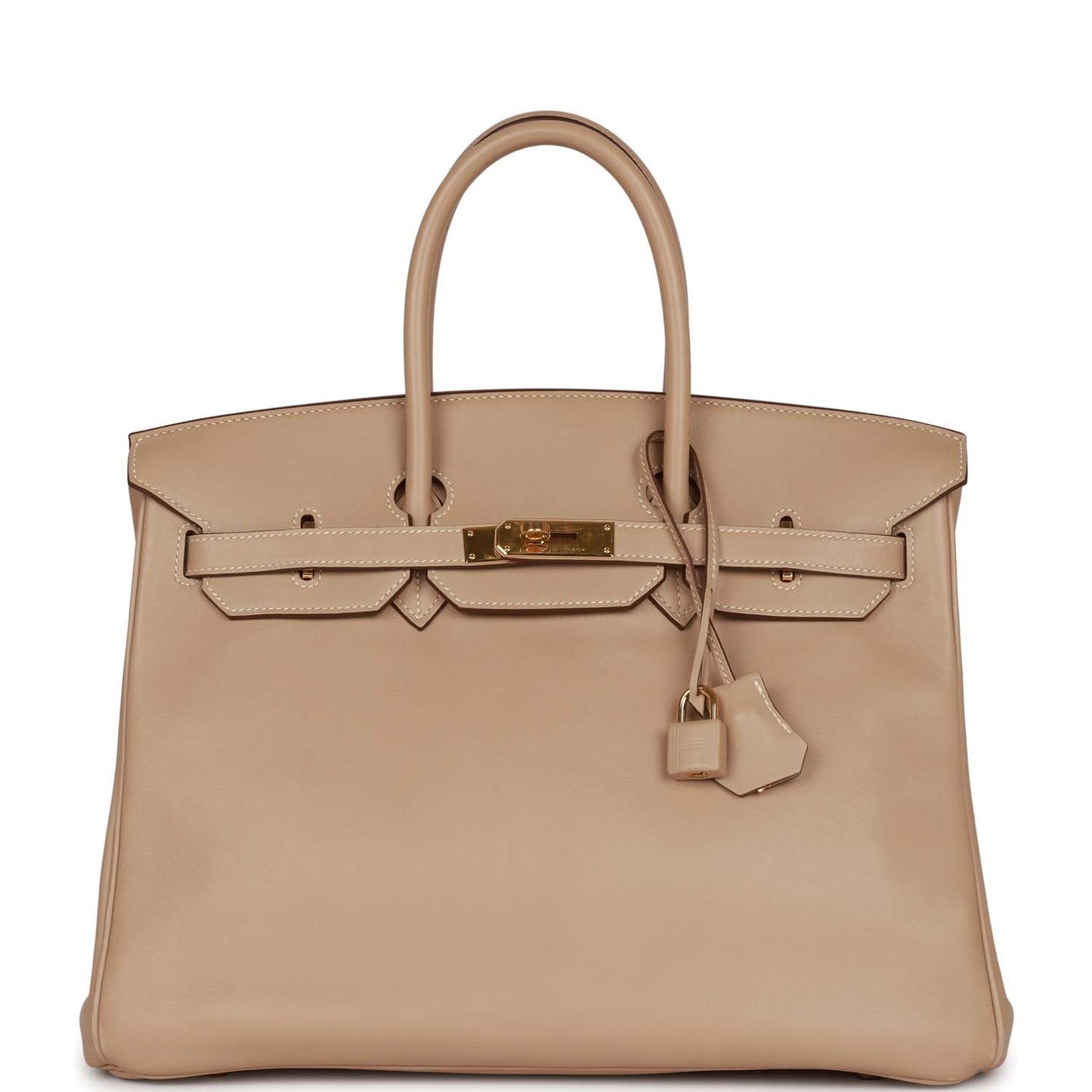 Top Quality Luxury Hermes Birkin 35 Argile Swift Gold Hardware