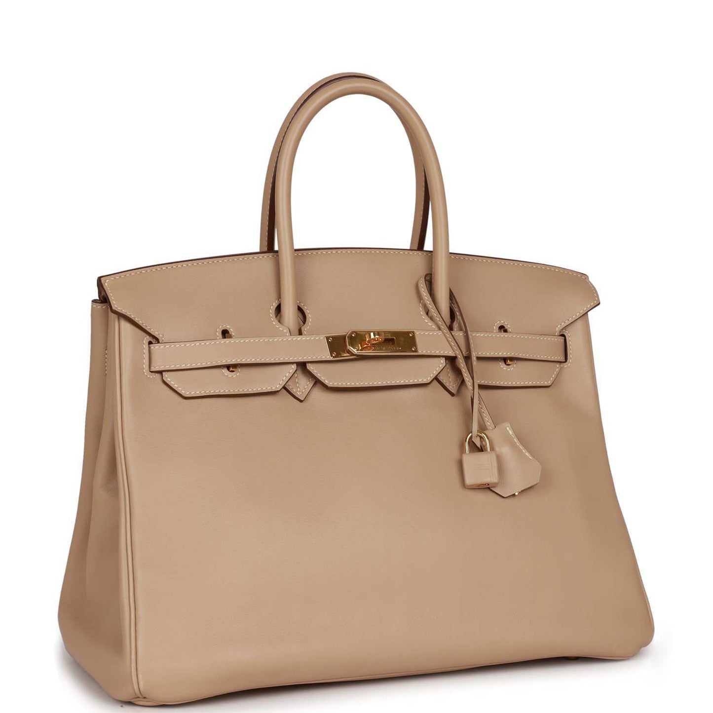 Top Quality Luxury Hermes Birkin 35 Argile Swift Gold Hardware