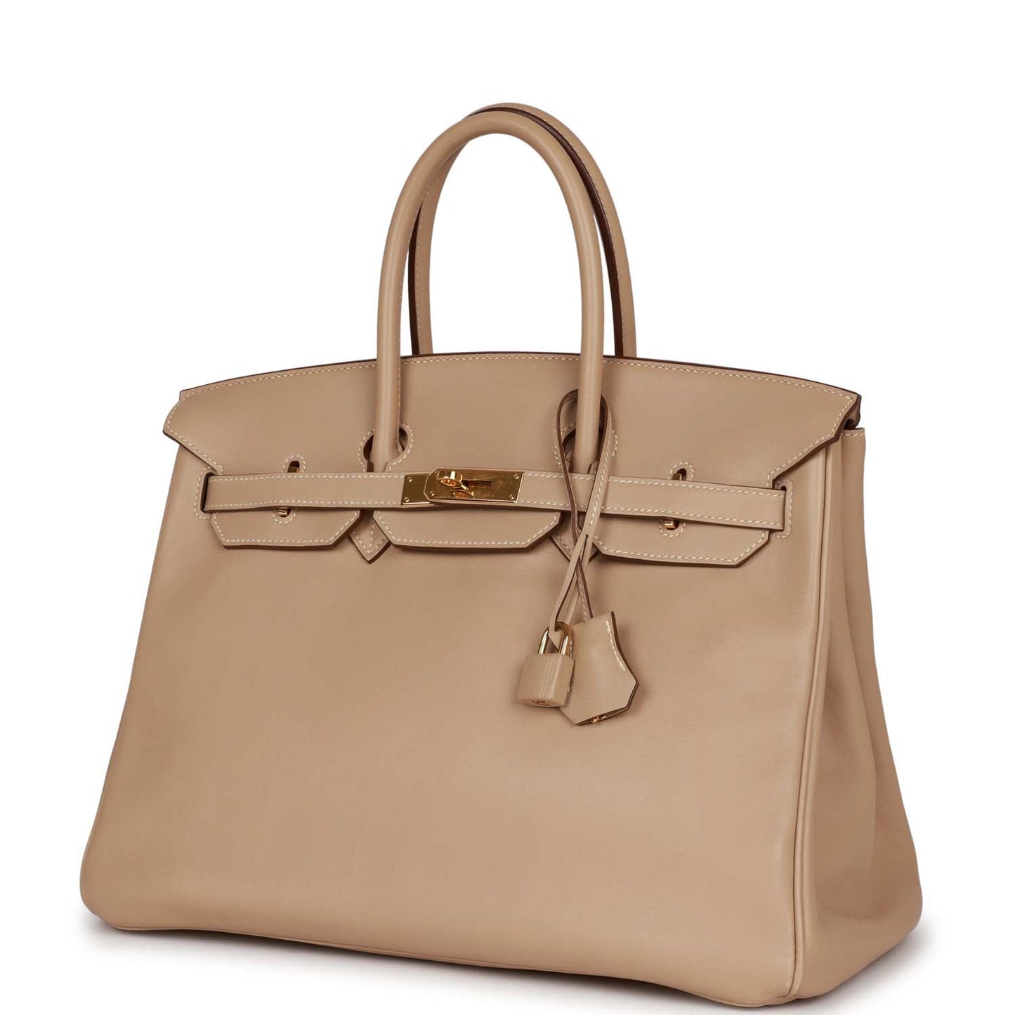 Top Quality Luxury Hermes Birkin 35 Argile Swift Gold Hardware