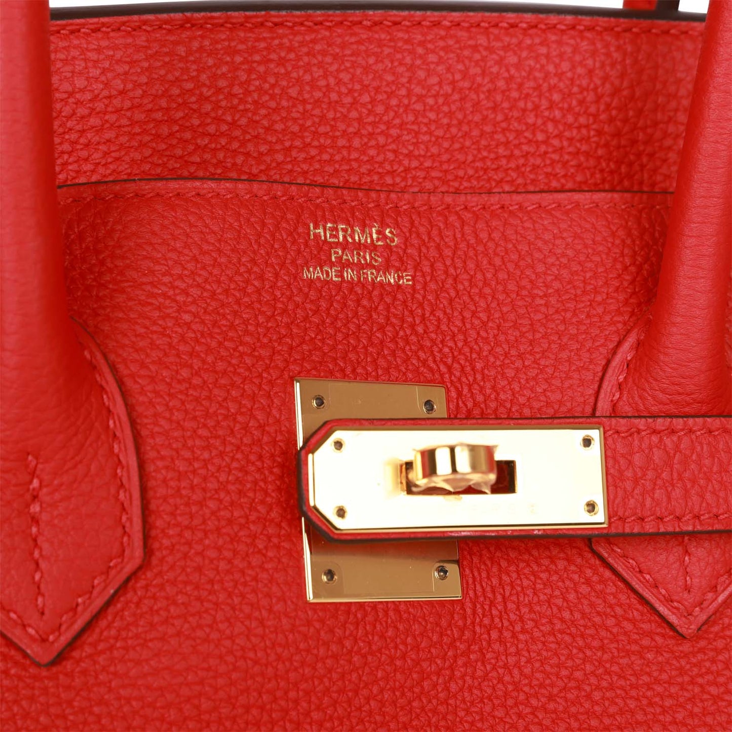 Luxury Hermes Birkin 35 Rouge de Coeur Togo Gold Hardware