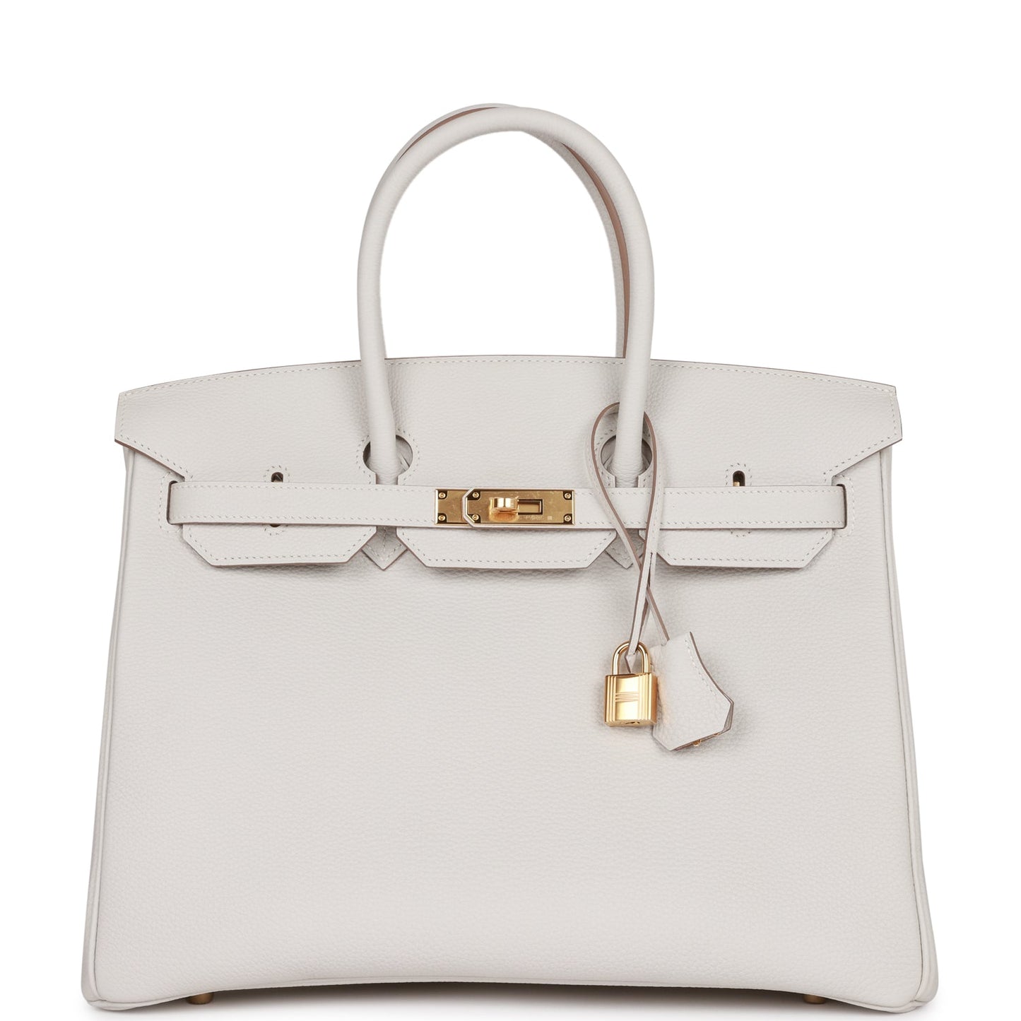Luxury Hermes Birkin 35 Gris Pale Togo Gold Hardware
