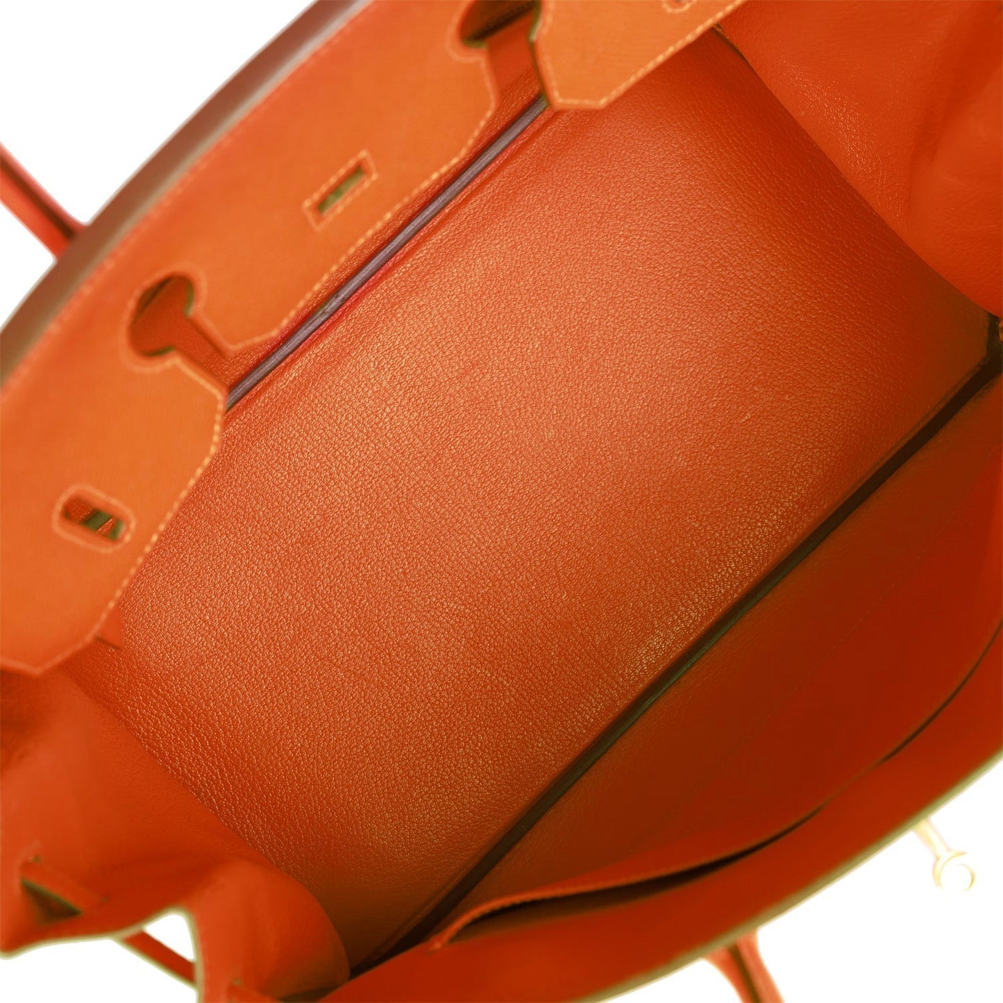 Top Quality Luxury Hermes Birkin 35 Feu Epsom Gold Hardware