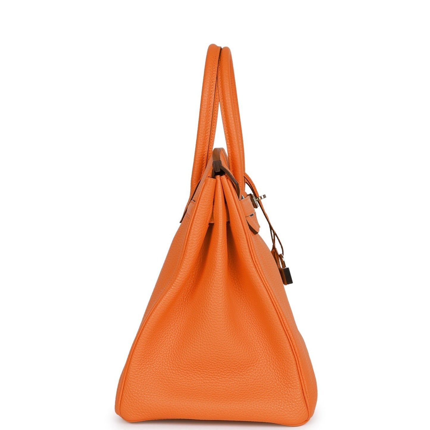 Top Quality Luxury Hermes Birkin 35 Orange H Togo Palladium Hardware