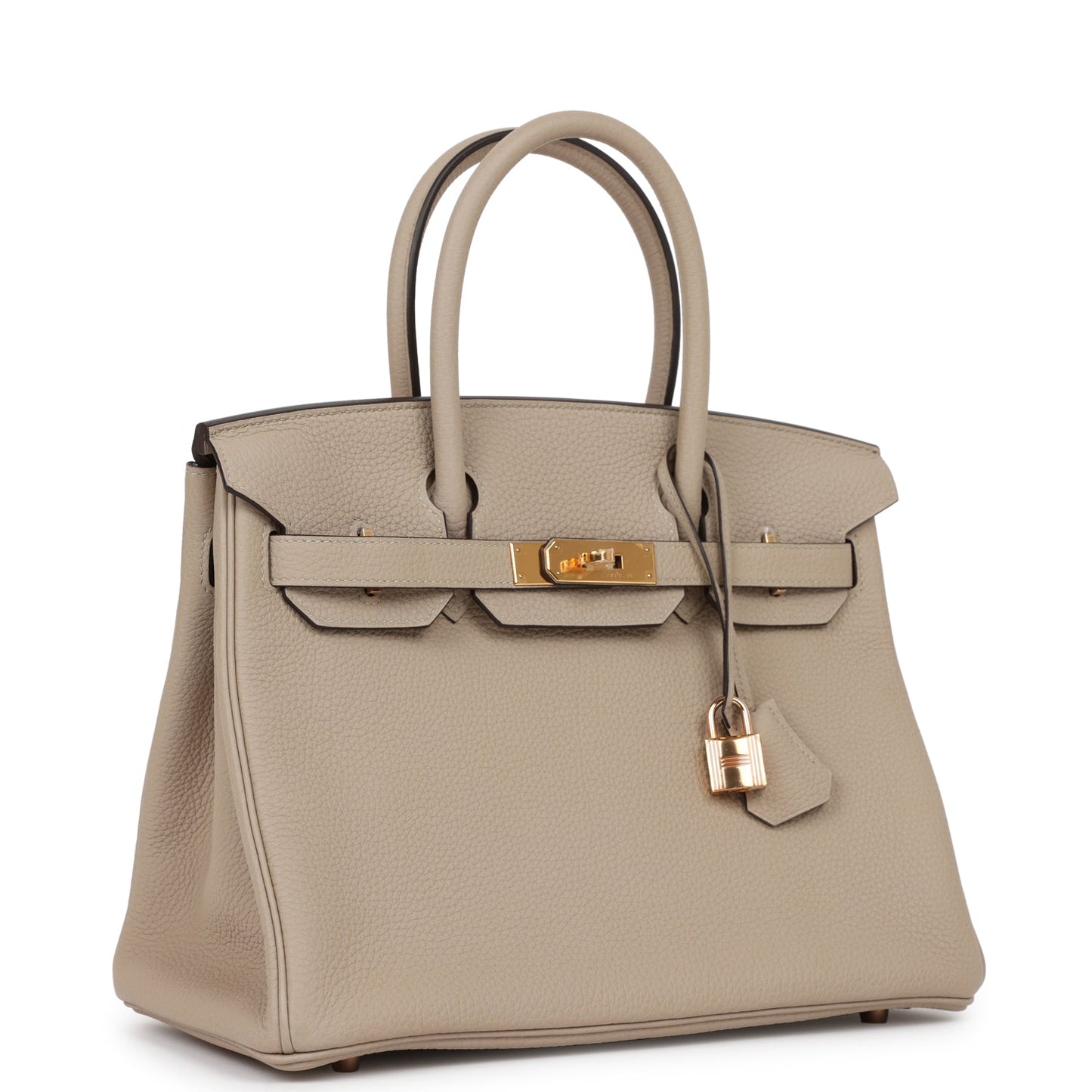 Luxury Hermes Birkin 30 Gris Tourterelle Togo Rose Gold Hardware
