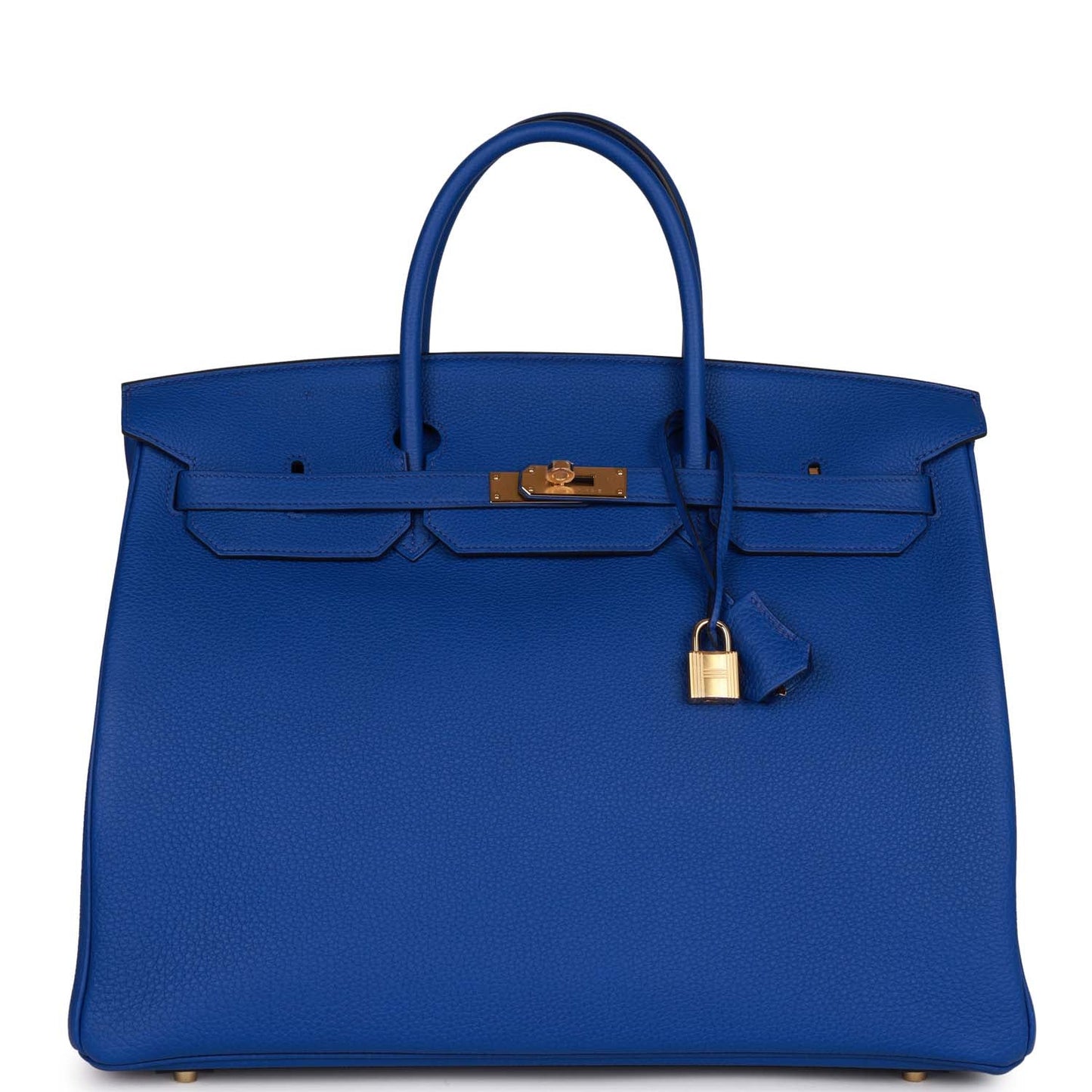 Luxury Hermes Birkin 40 Bleu Royal Togo Gold Hardware