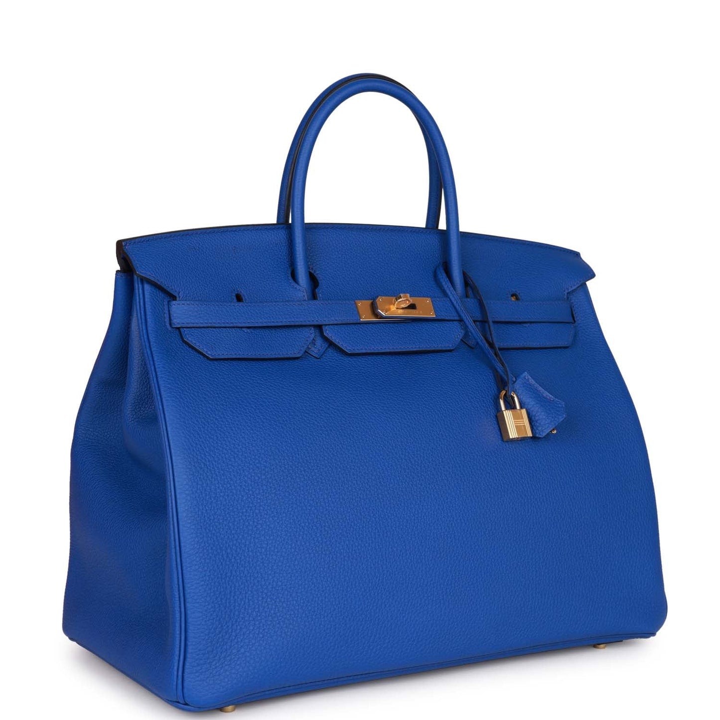 Luxury Hermes Birkin 40 Bleu Royal Togo Gold Hardware